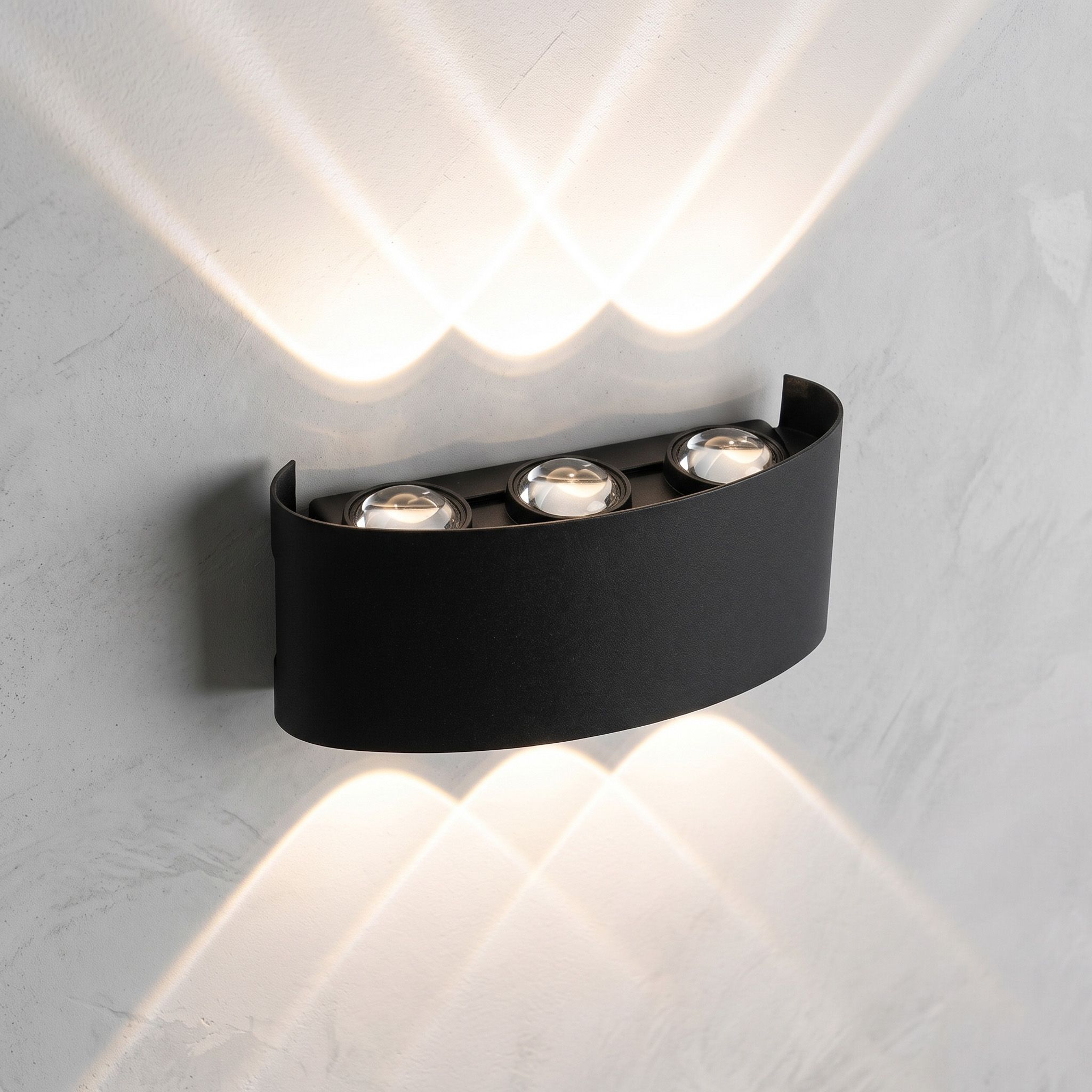 Toolight Fasado Sieninis Šviestuvas Led Jnh040-6g Juodas aprašymas - Prekės nuotrauka
