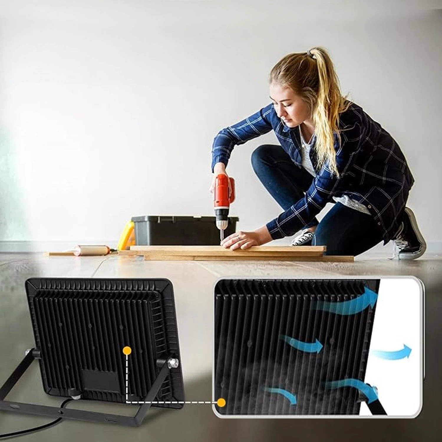 Toolight Halogenų vadovaujama 100W RSL004-100N aprašymas - Prekės nuotrauka