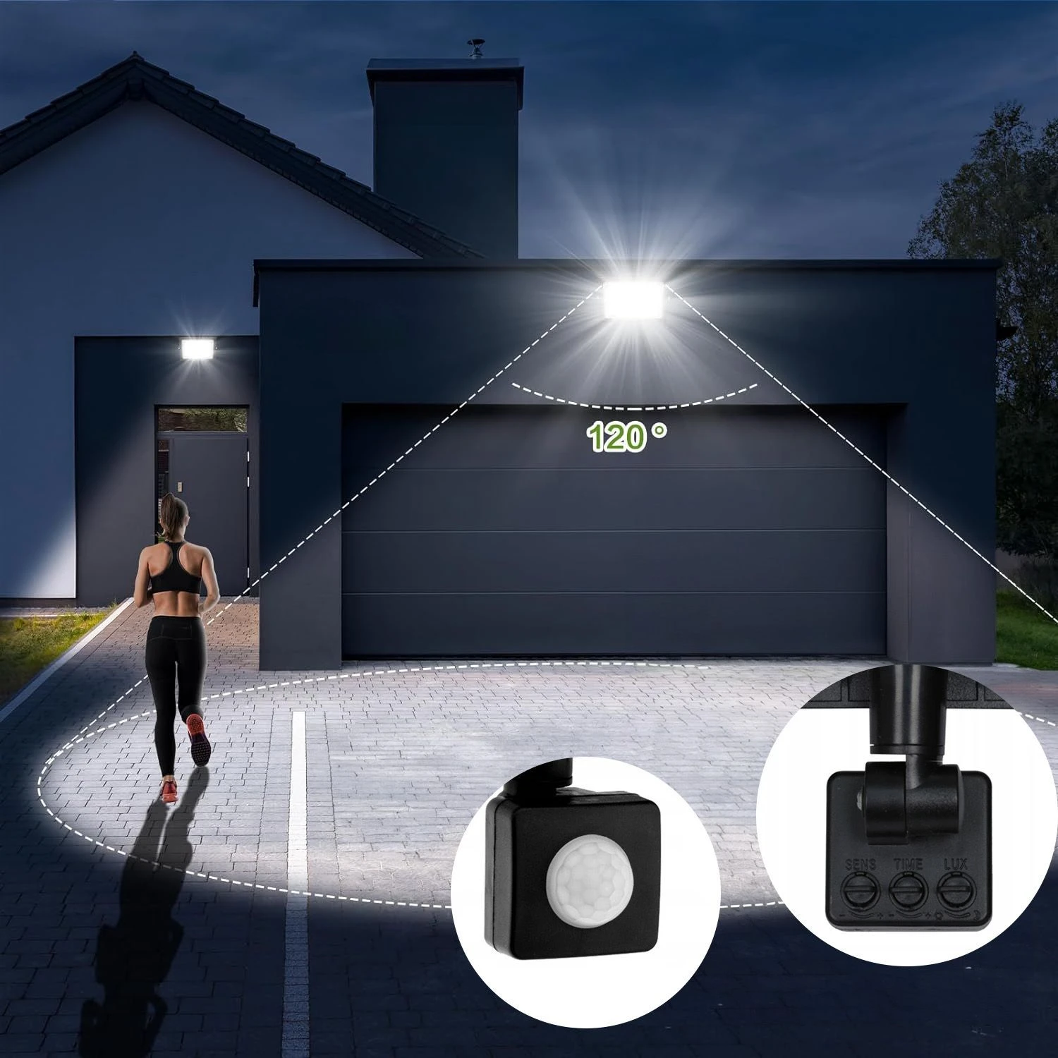 Toolight Halogenų vadovaujama motion sensor 50W RSL008-50NS aprašymas - Prekės nuotrauka