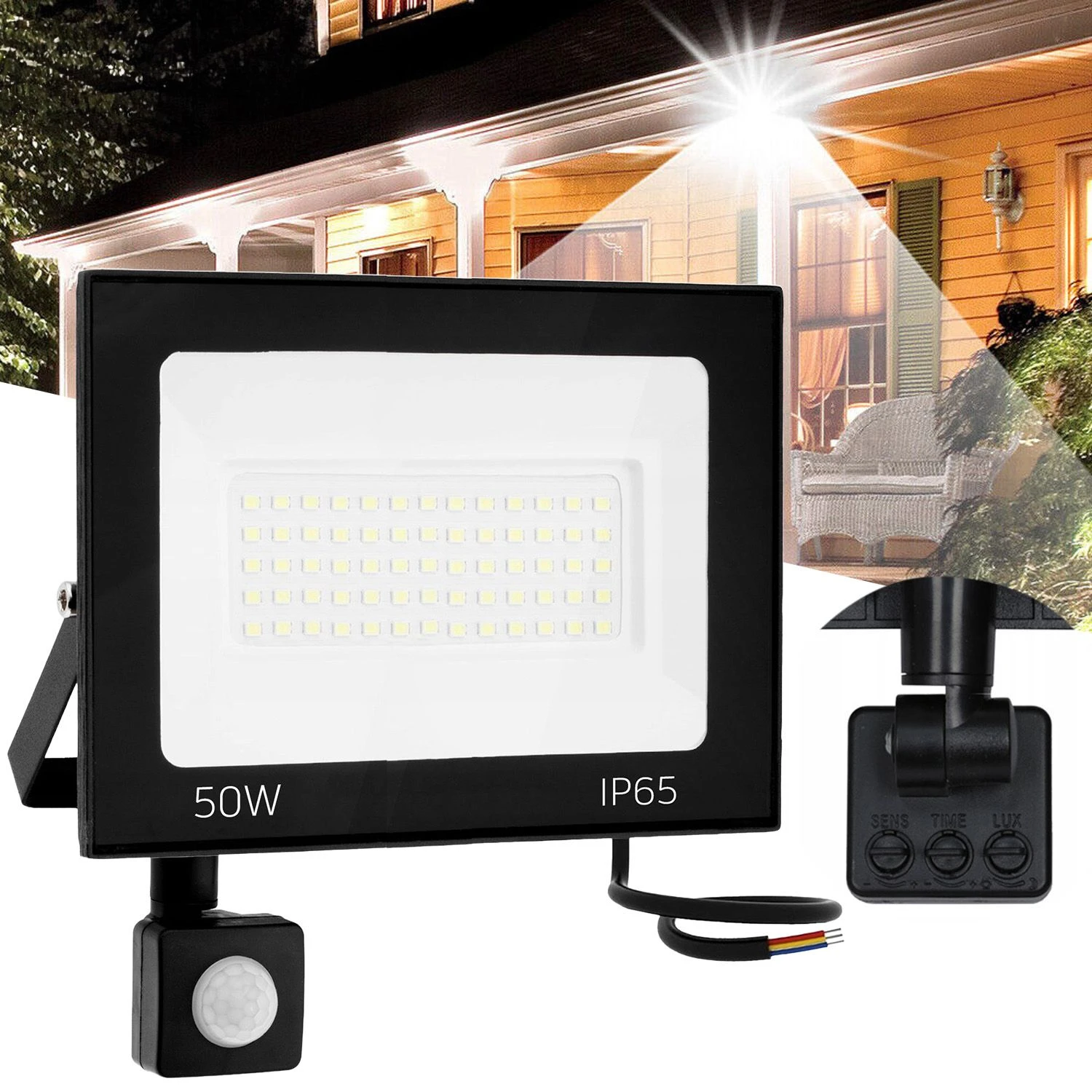 Toolight Halogenų vadovaujama motion sensor 50W RSL008-50NS aprašymas - Prekės nuotrauka