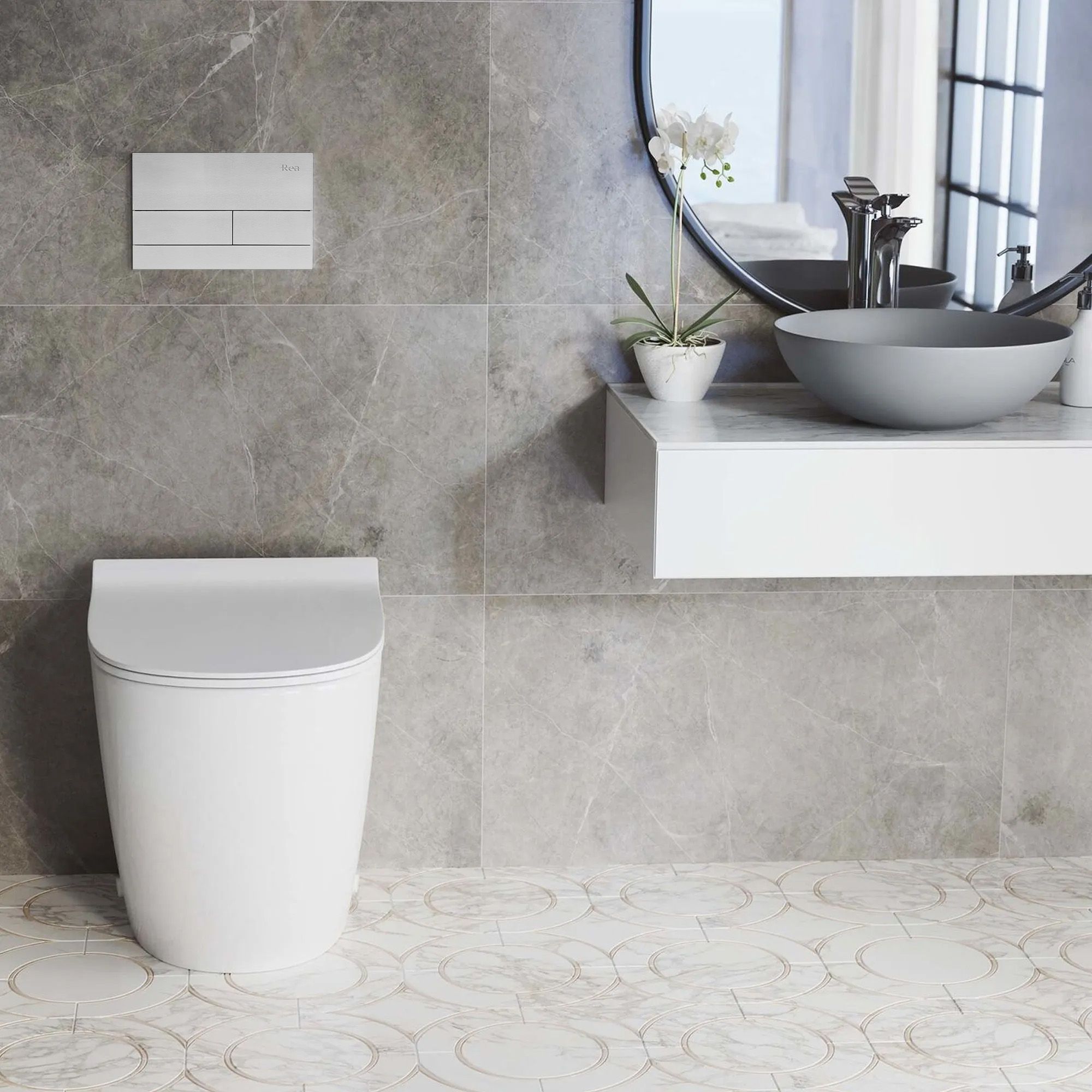 Įleistinis WC rėmas K011A-Q Rea T Steel aprašymas - Prekės nuotrauka