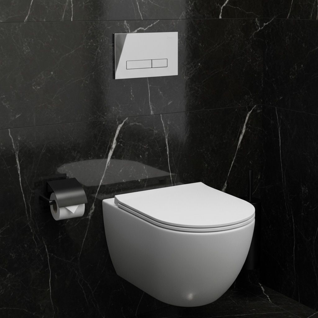 Įleistinis WC rėmas Rea K011A-Q HD Chrome aprašymas - Prekės nuotrauka