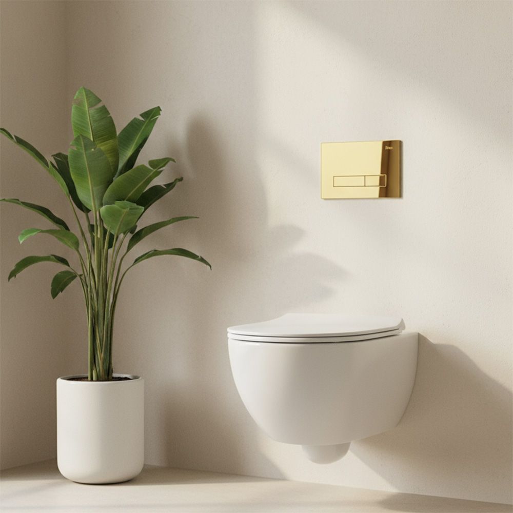 Įleistinis WC rėmas Rea K011A-Q HD Gold aprašymas - Prekės nuotrauka