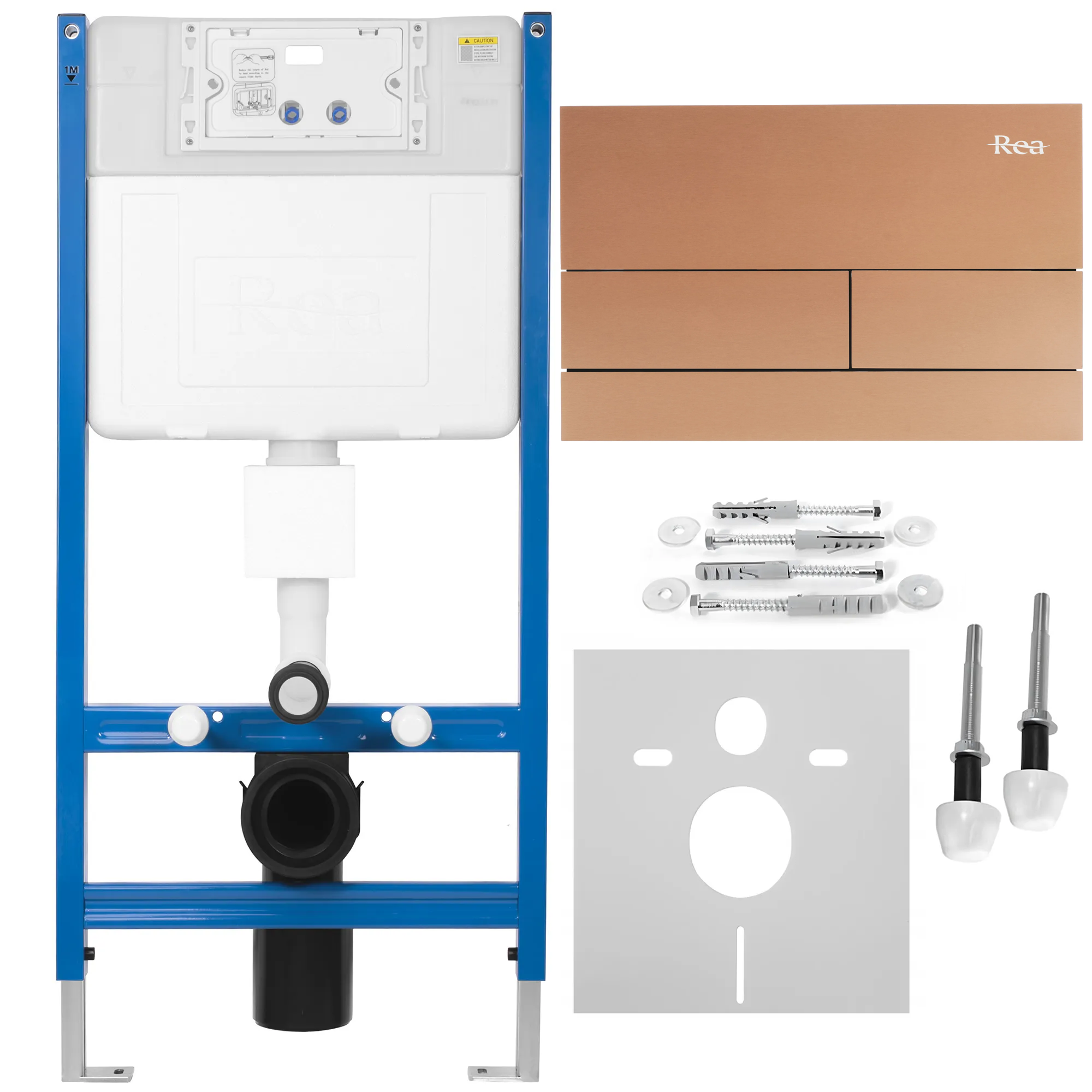 Įleistinis WC rėmas Rea K011A-Q T Copper/Rose Gold aprašymas - Prekės nuotrauka