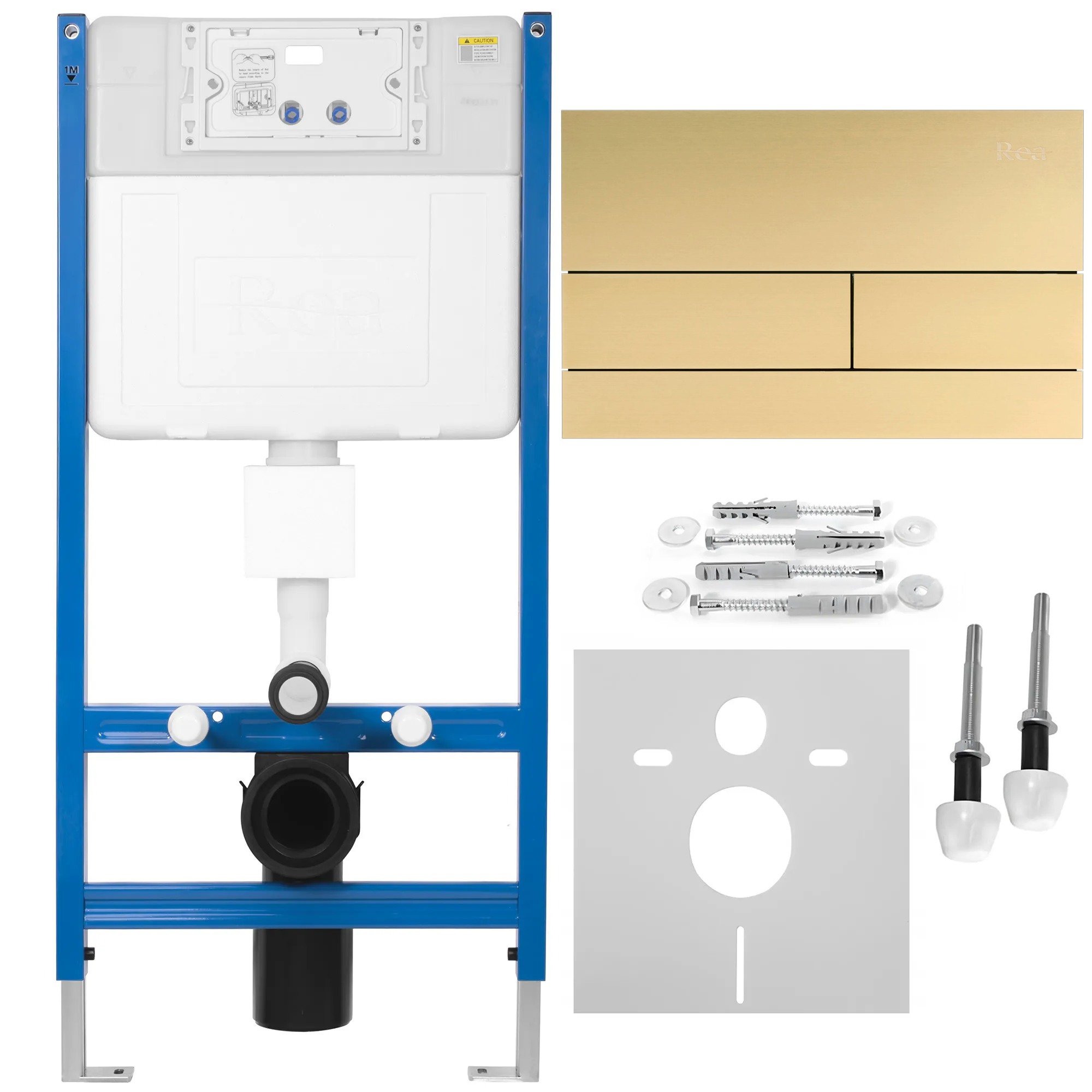 Įleistinis WC rėmas Rea K011A-Q T Gold aprašymas - Prekės nuotrauka