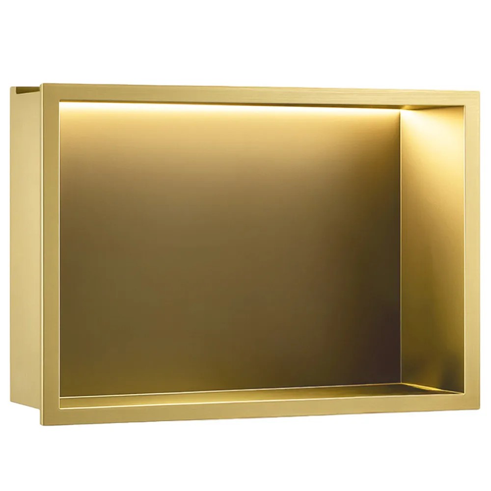 rea ĮMONTUOJAMA VONIOS LENTYNA LED 30x45 brush auksinis aprašymas - Prekės nuotrauka