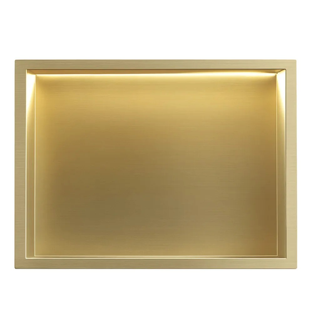 rea ĮMONTUOJAMA VONIOS LENTYNA LED 30x45 brush auksinis aprašymas - Prekės nuotrauka