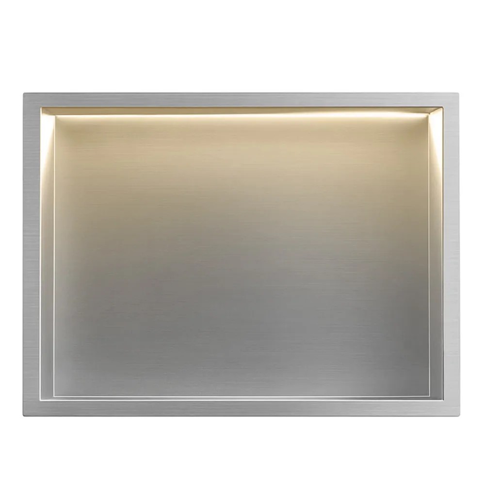 rea ĮMONTUOJAMA VONIOS LENTYNA LED 30x45 steel brush aprašymas - Prekės nuotrauka