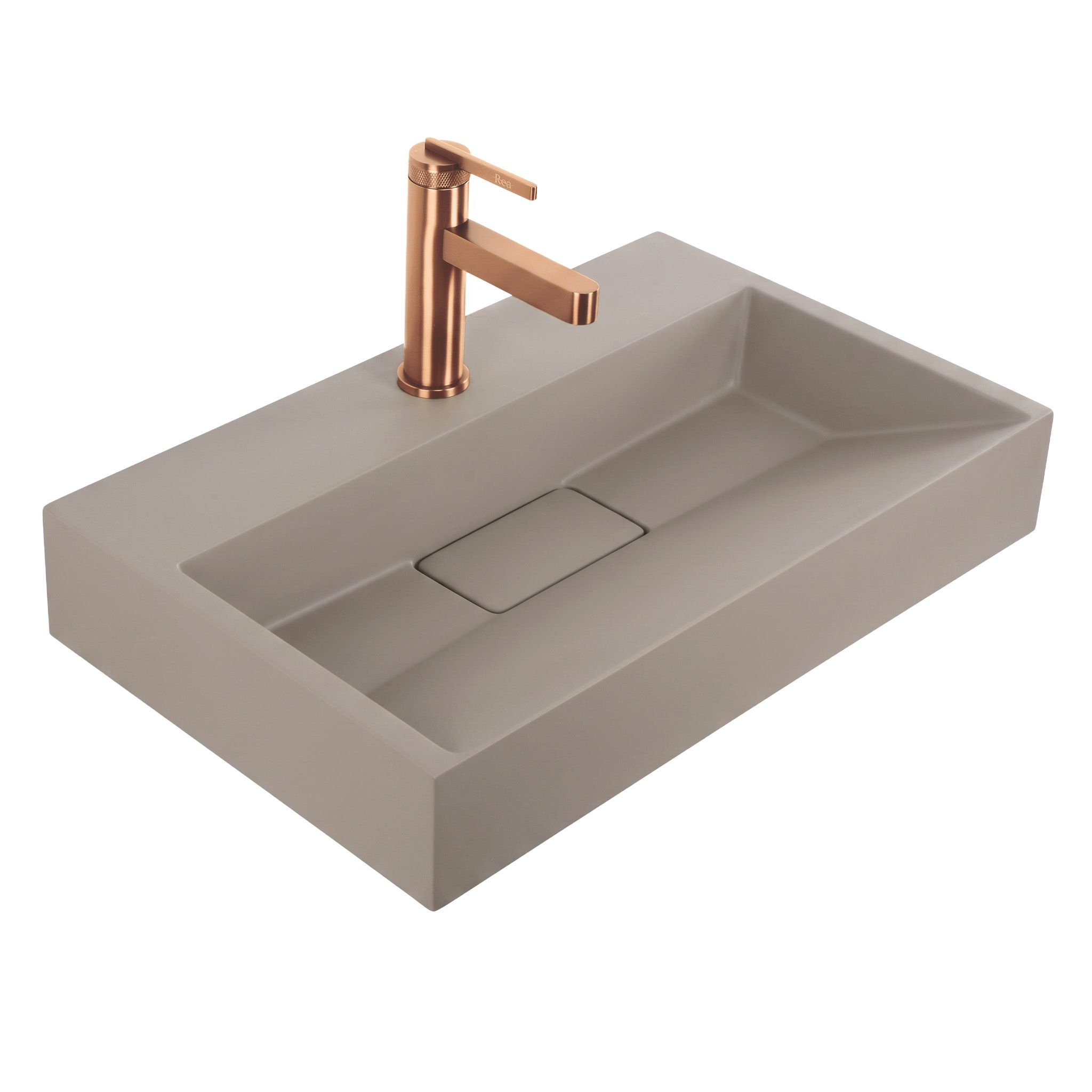 Konglomerato Praustuvas Rea Goya Taupe 50cm aprašymas - Prekės nuotrauka