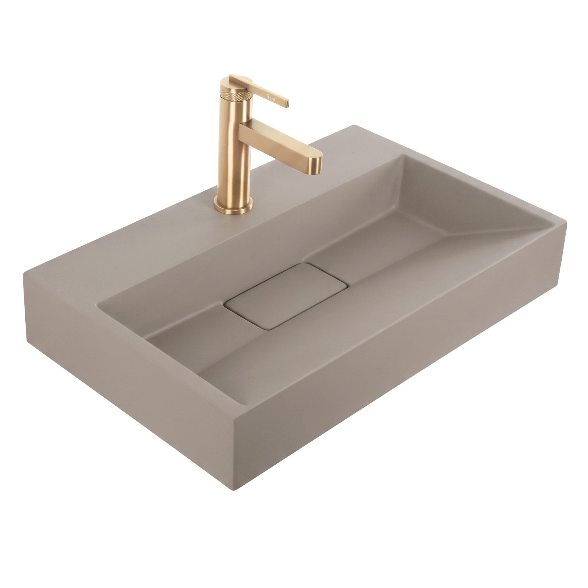 Konglomerato Praustuvas Rea Goya Taupe 50cm aprašymas - Prekės nuotrauka