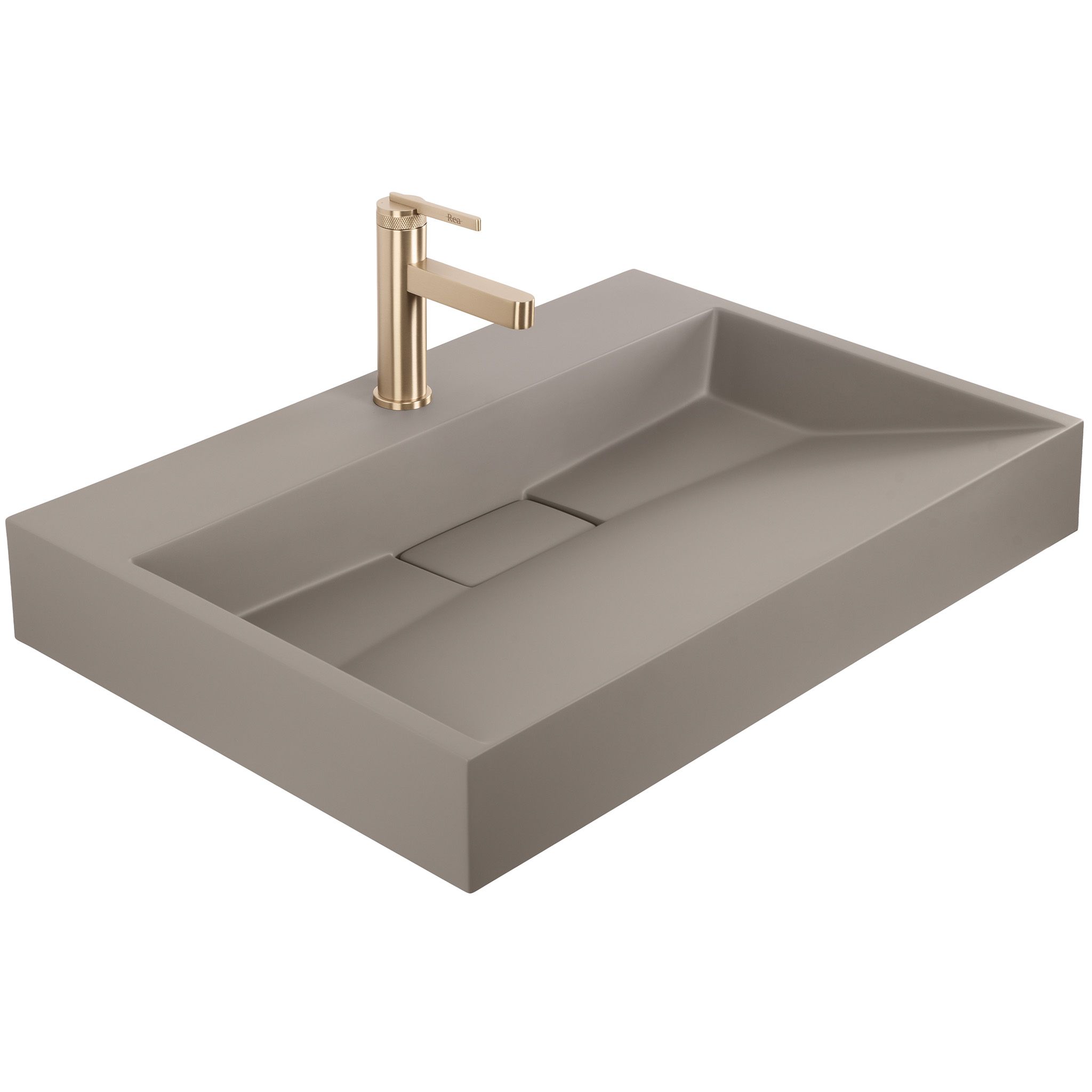 Konglomerato Praustuvas Rea Goya Taupe 70cm aprašymas - Prekės nuotrauka