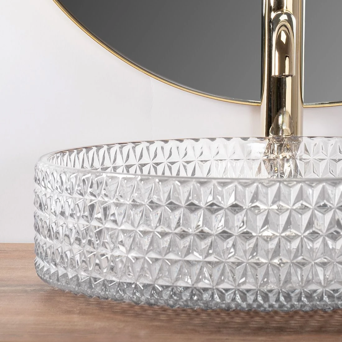Kriauklė stalviršio Rea Cristal Transparent 39 aprašymas - Prekės nuotrauka