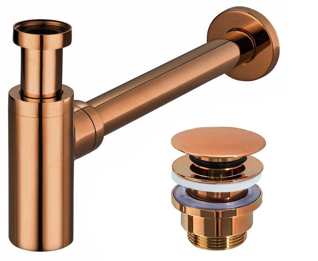 rea Kriauklės Sifonas Universalus Klik-klak Copper aprašymas - Prekės nuotrauka