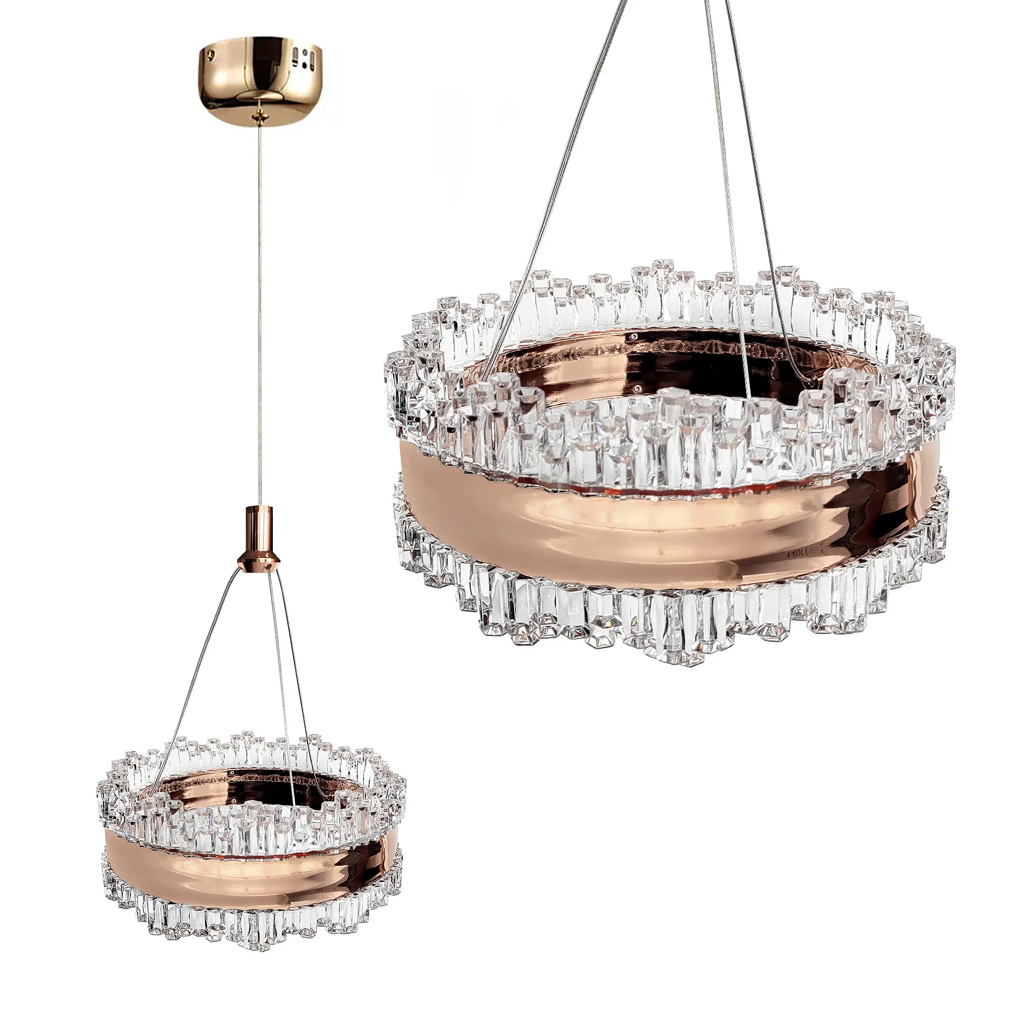 Toolight Krištolinis Pakabinamas Šviestuvas LED LHJ099-CP GOLD aprašymas - Prekės nuotrauka