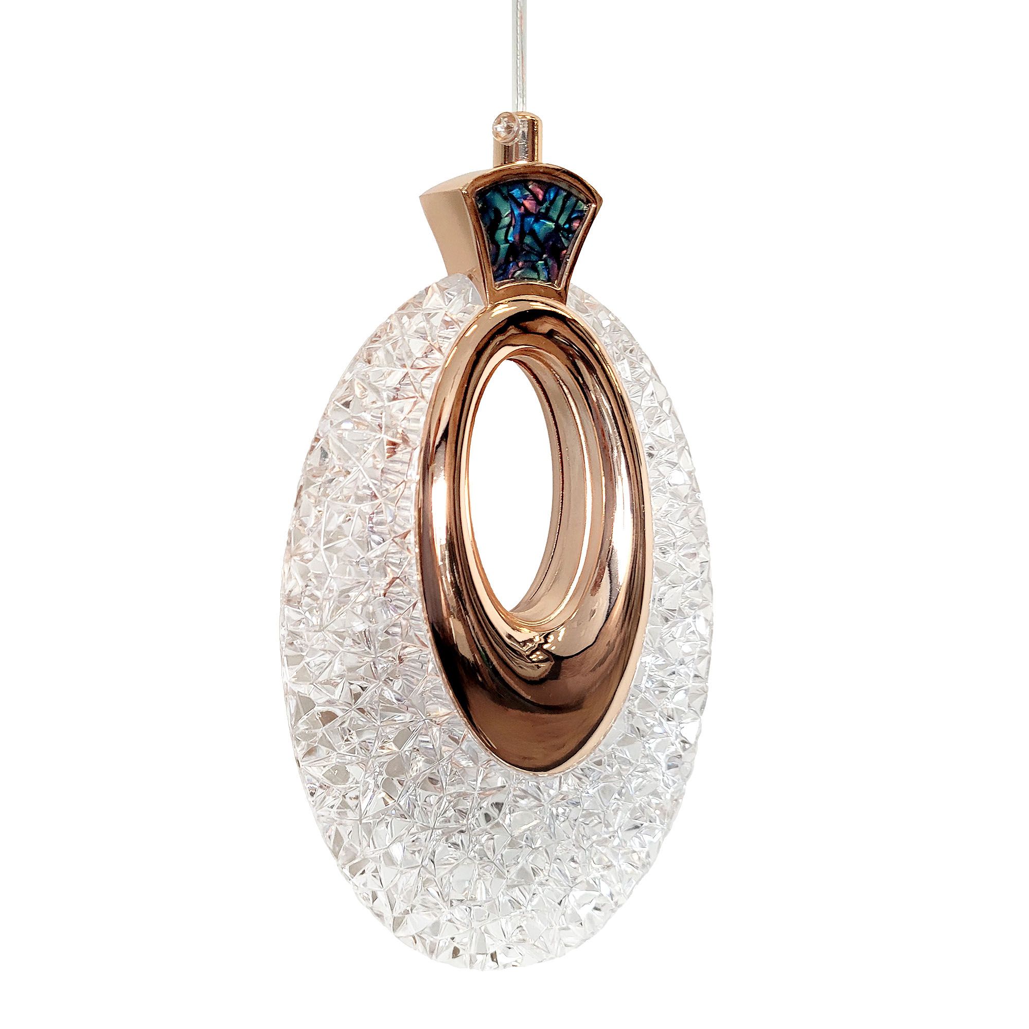 Lubinis šviestuvas Toolight Krištolinis Pakabinamas Šviestuvas Lhj109-1cp Light Rose Gold aprašymas - Prekės nuotrauka