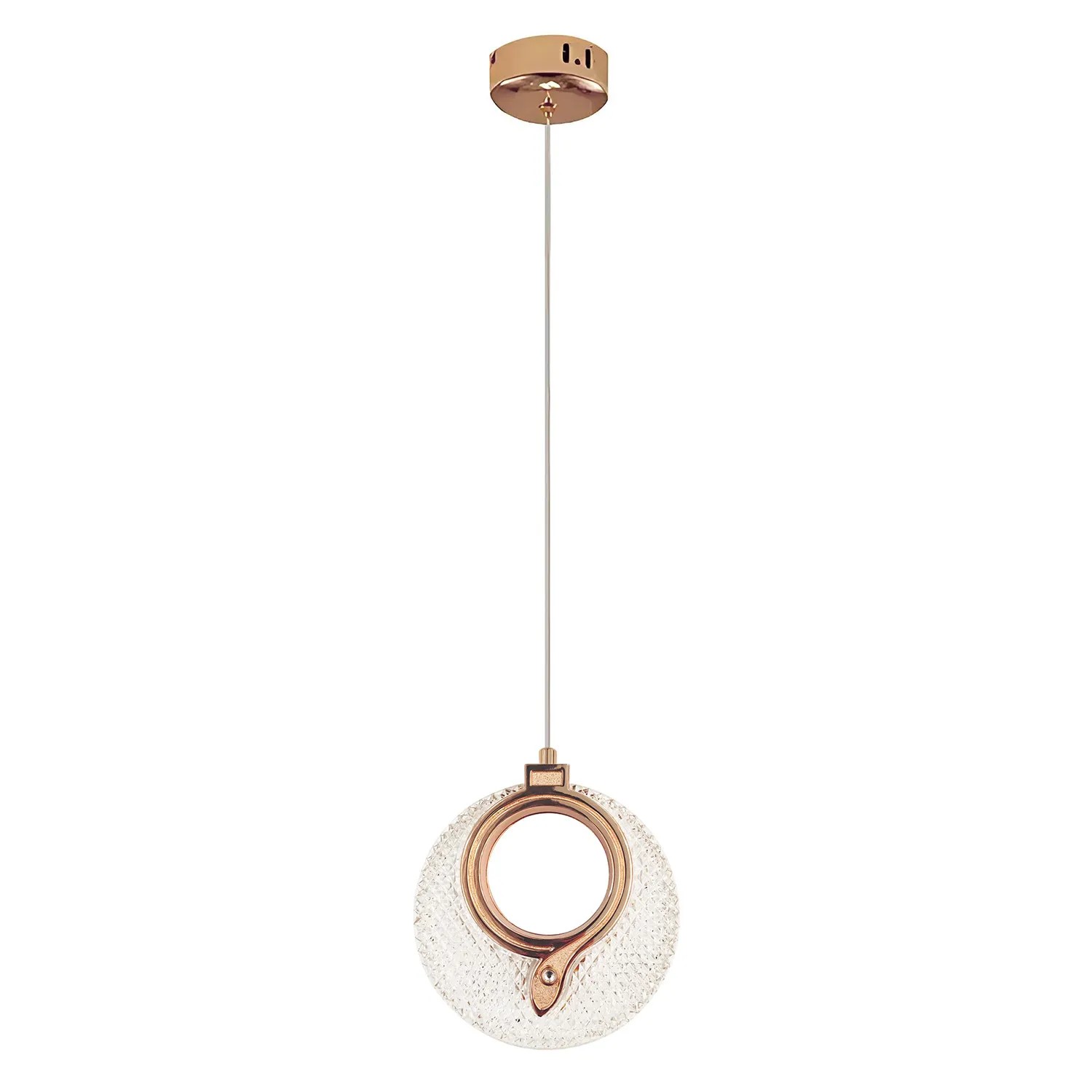 Toolight Krištolinis Pakabinamas Šviestuvas LHJ110-1CP LIGHT ROSE GOLD aprašymas - Prekės nuotrauka