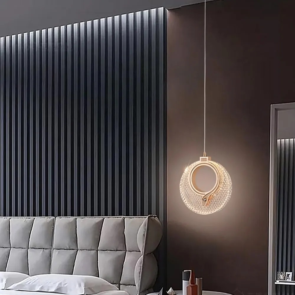 Toolight Krištolinis Pakabinamas Šviestuvas LHJ110-1CP LIGHT ROSE GOLD aprašymas - Prekės nuotrauka