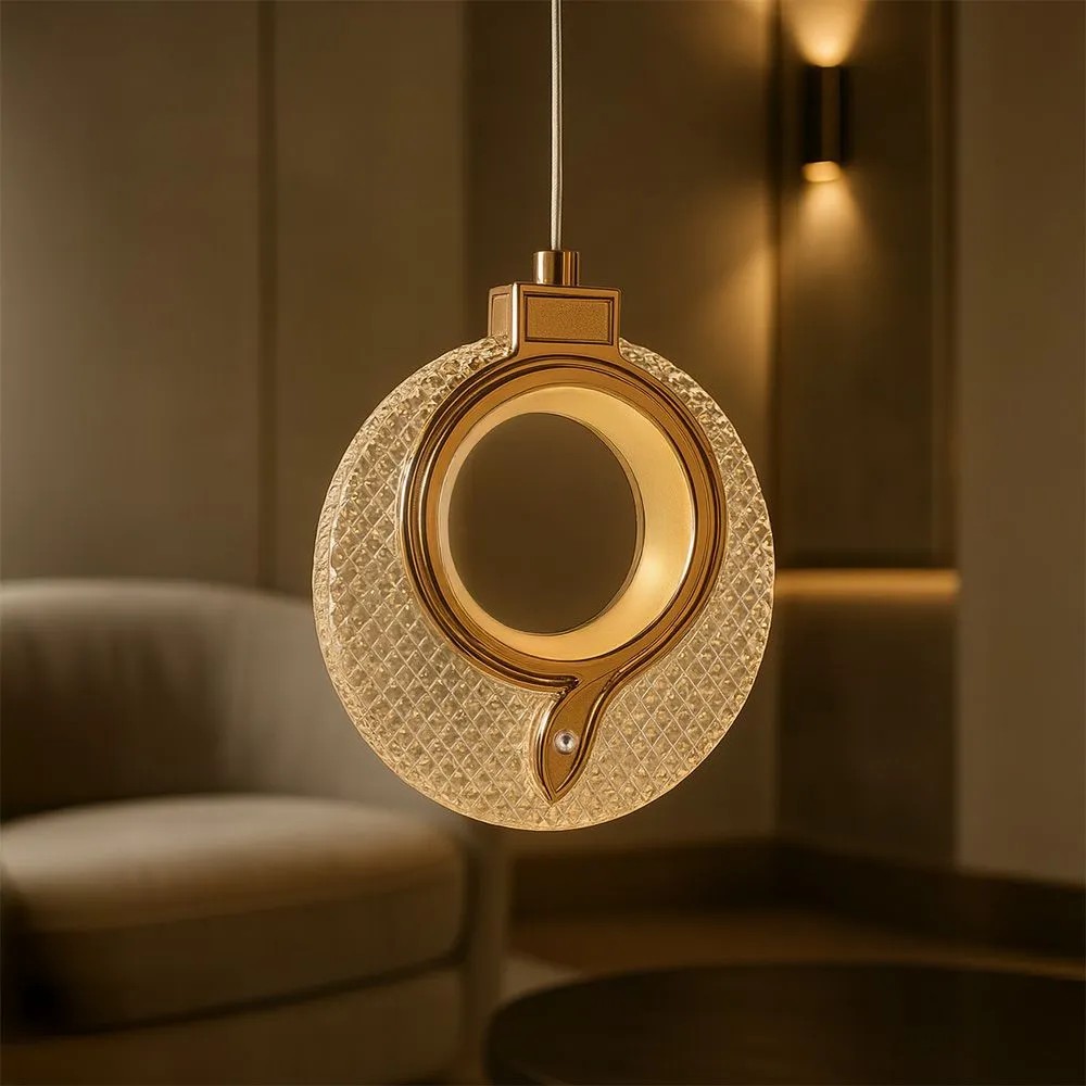 Toolight Krištolinis Pakabinamas Šviestuvas LHJ110-1CP LIGHT ROSE GOLD aprašymas - Prekės nuotrauka