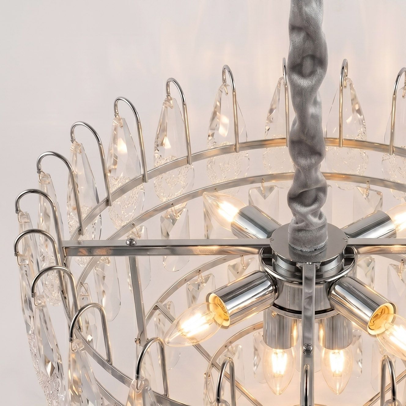 Toolight Krištolinis pakabinamas šviestuvas SWE079-CP 50cm Chrom aprašymas - Prekės nuotrauka