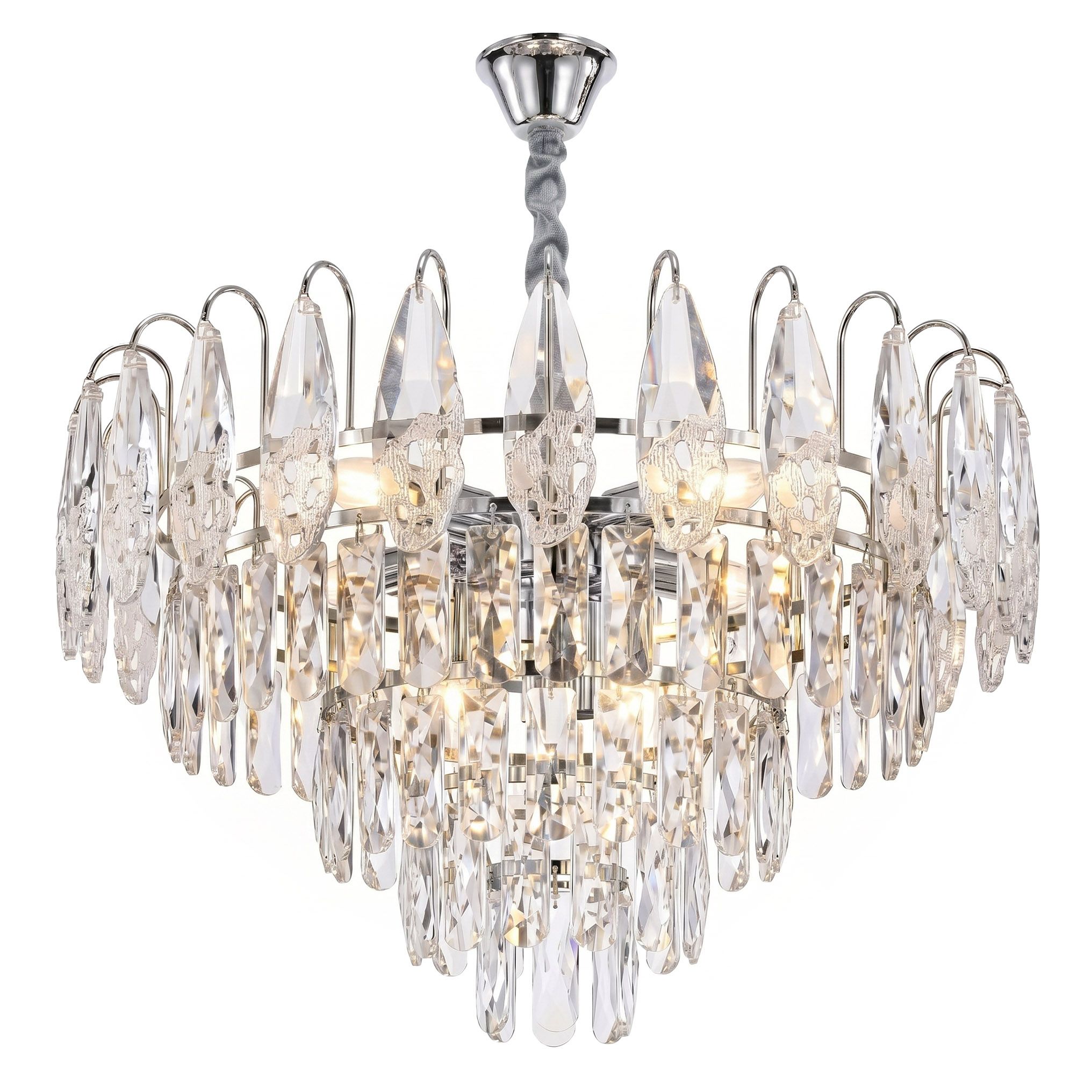 Toolight Krištolinis pakabinamas šviestuvas SWE079-CP 50cm Chrom aprašymas - Prekės nuotrauka