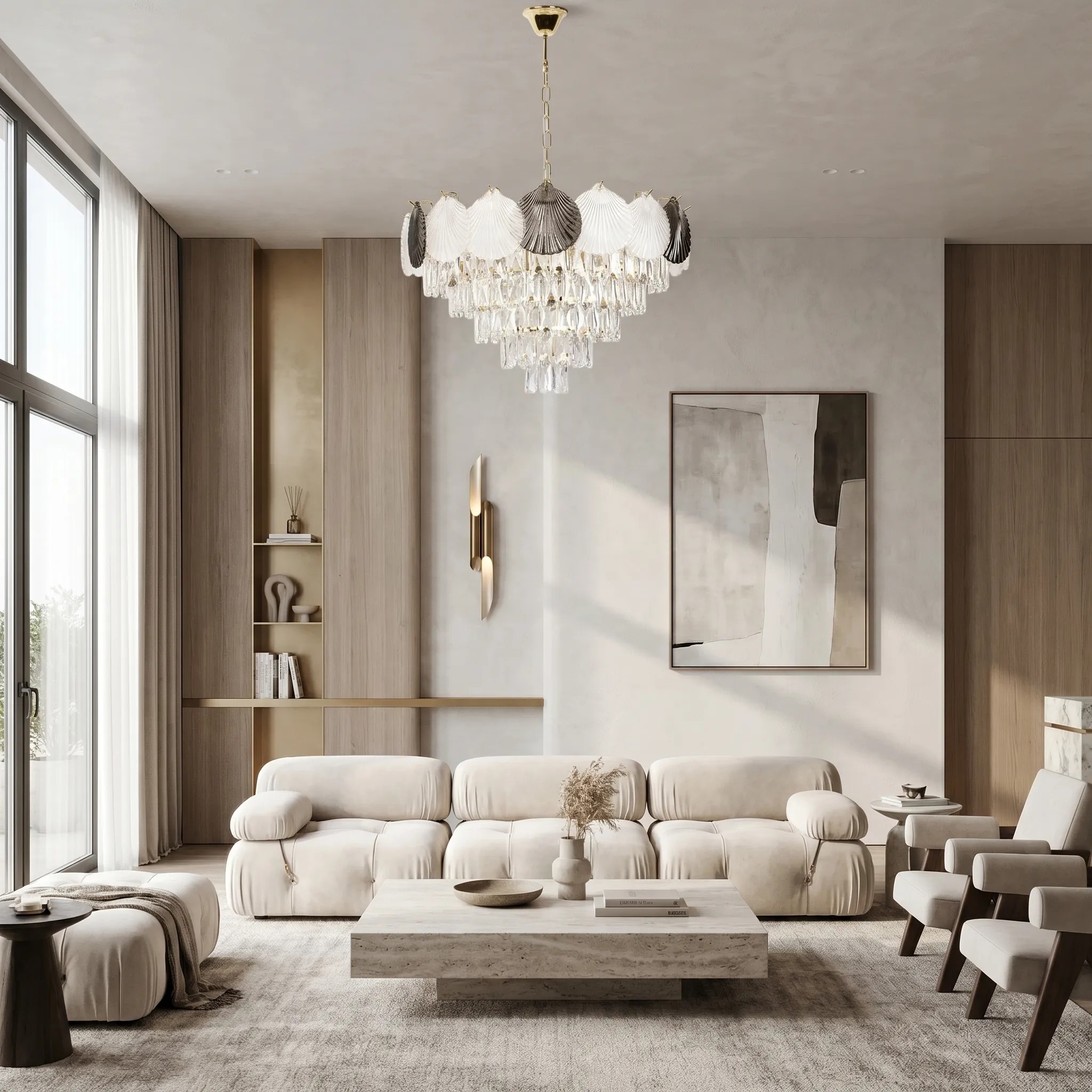 Toolight Krištolinis pakabinamas šviestuvas SWE084-CP 60cm GOLD aprašymas - Prekės nuotrauka