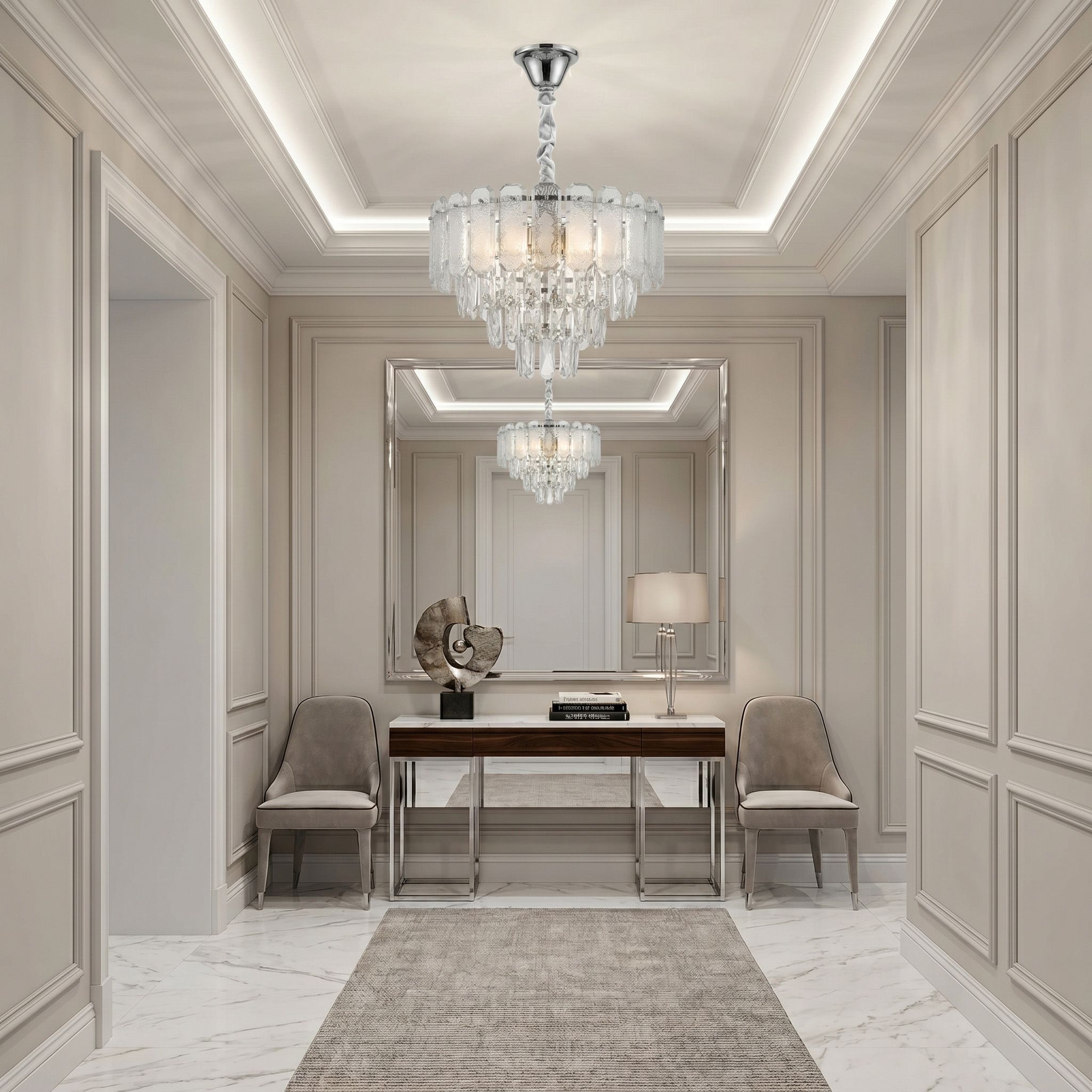 Toolight Krištolinis pakabinamas šviestuvas SWE087-CP 40cm CHROME aprašymas - Prekės nuotrauka