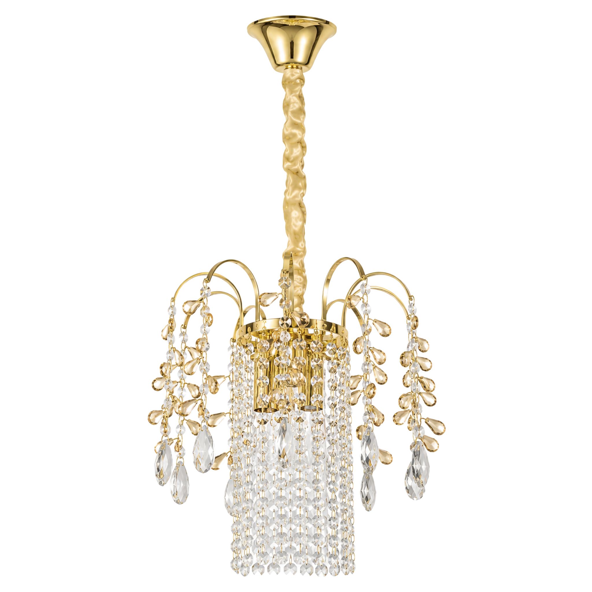 Toolight Krištolinis pakabinamas šviestuvas SWE090-CP 30cm GOLD aprašymas - Prekės nuotrauka
