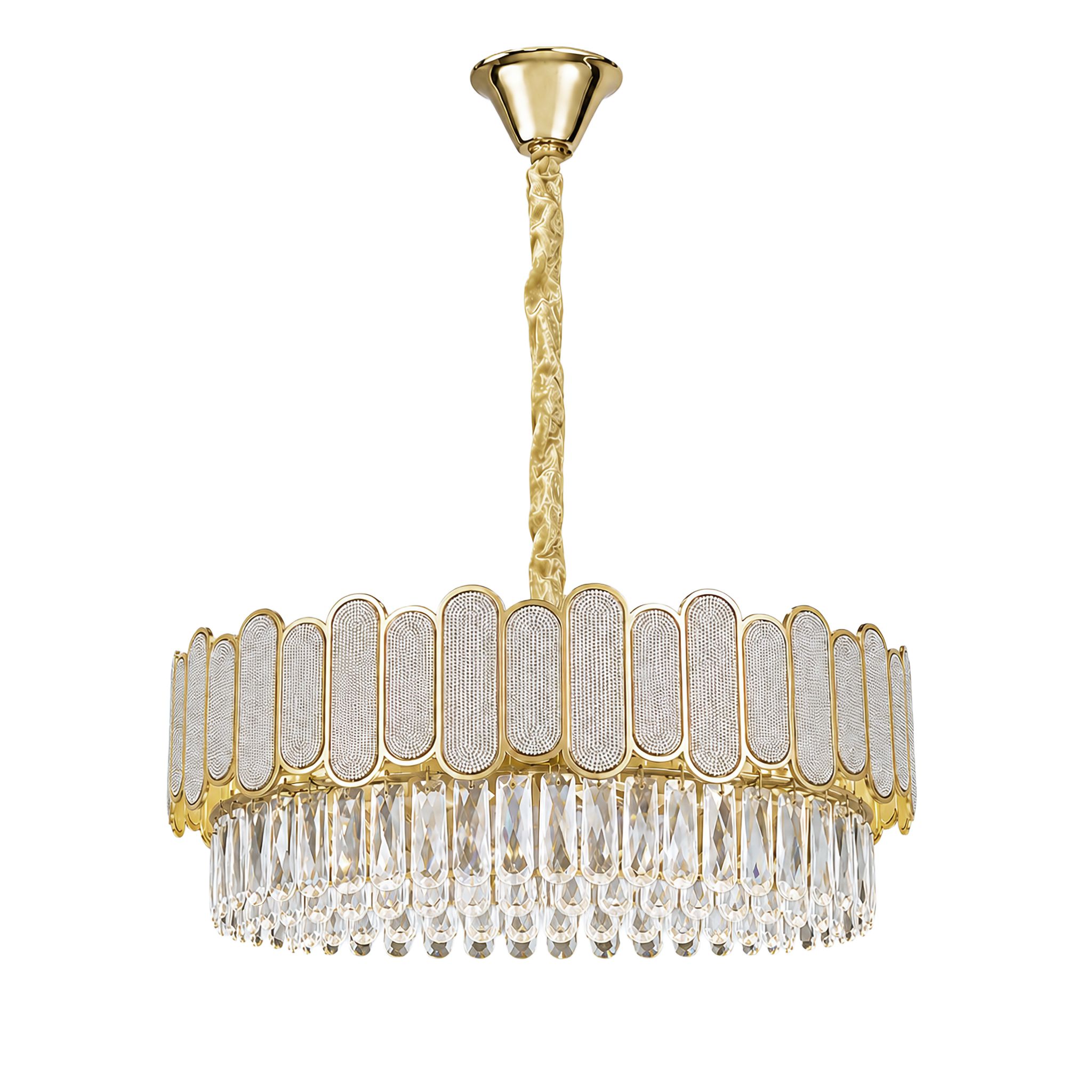 Toolight Krištolinis pakabinamas šviestuvas SWE107-CP 50cm GOLD aprašymas - Prekės nuotrauka