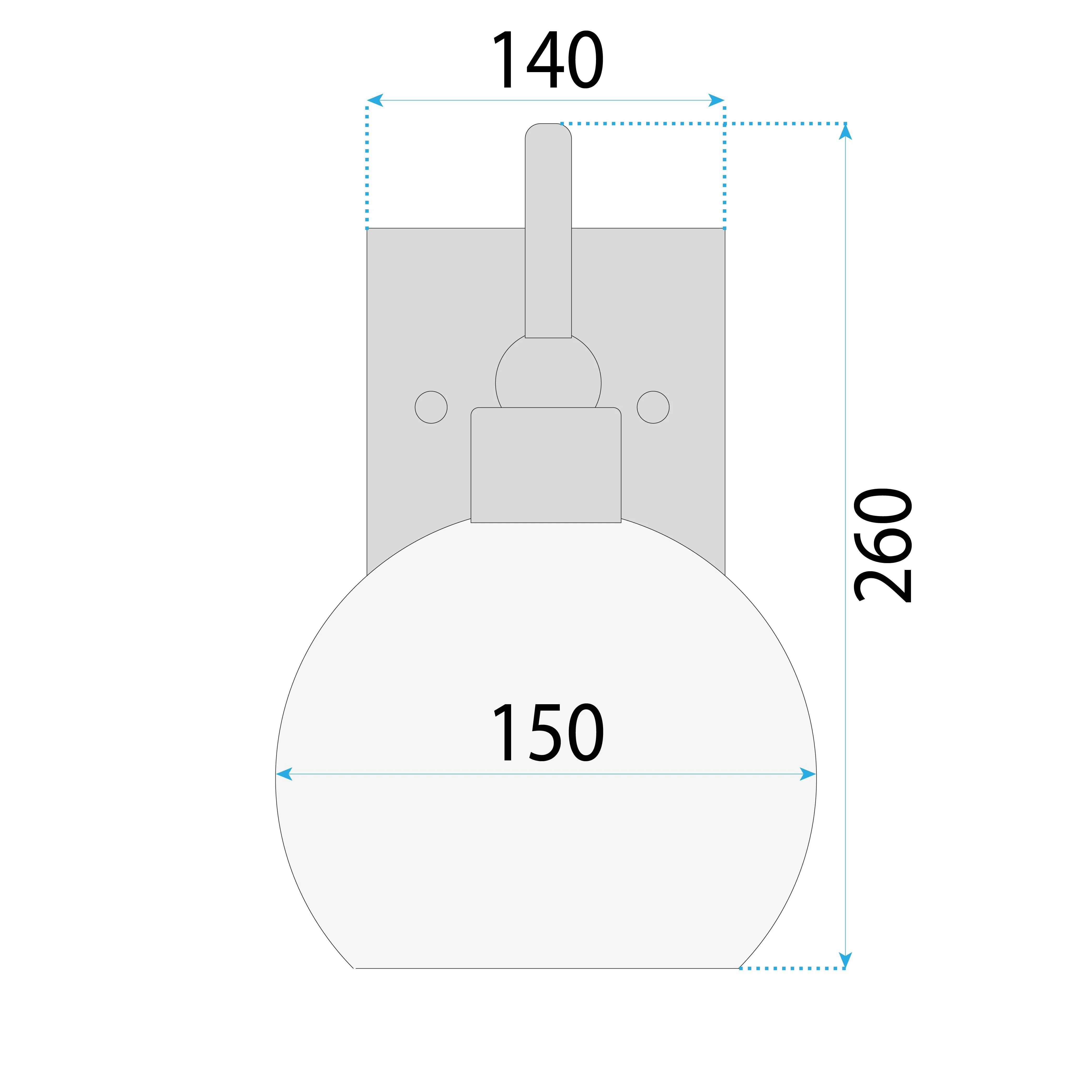 Sieninis šviestuvas Toolight Lampa kinkiet juodas auksinis APP1580-1W aprašymas - Prekės nuotrauka