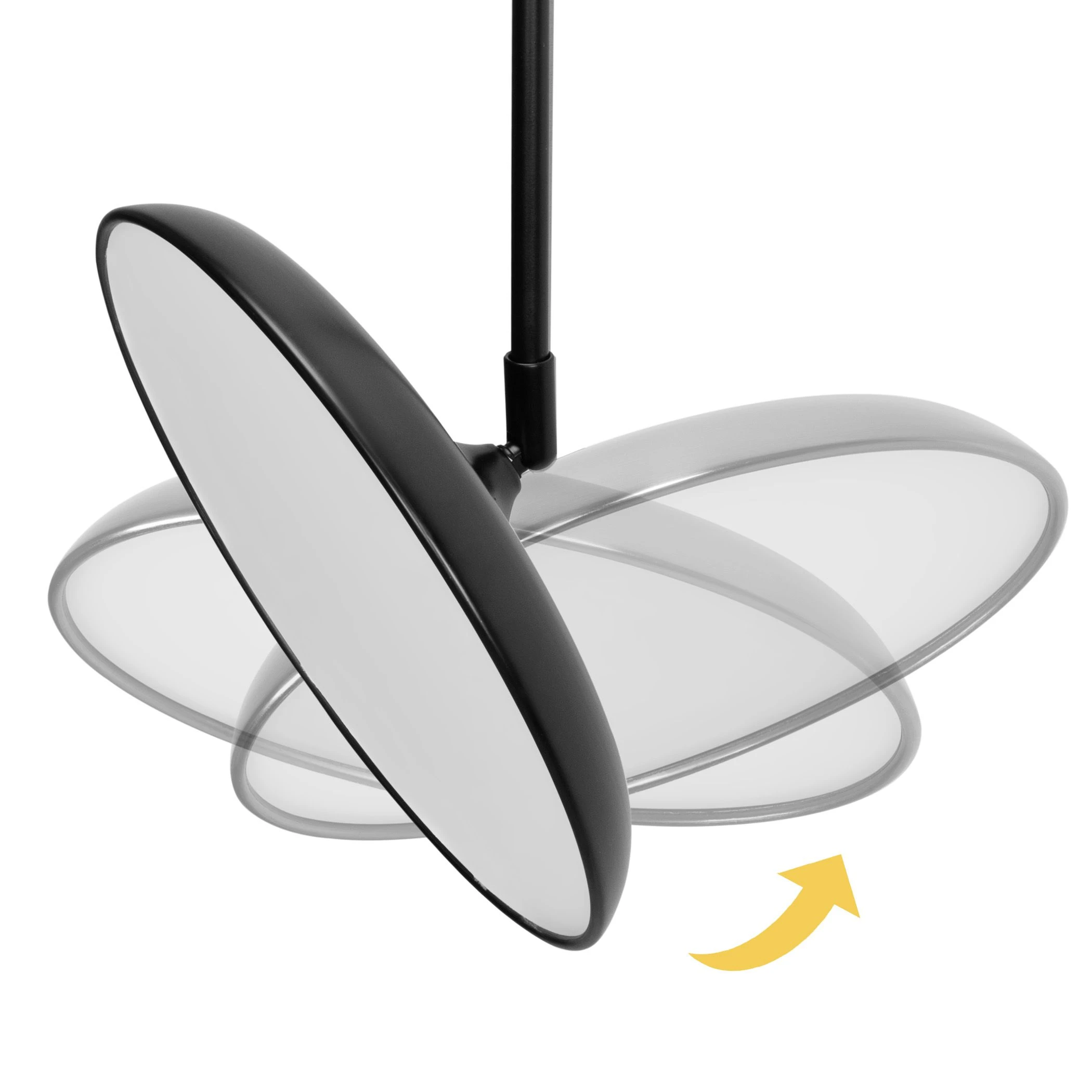 Pakabinamas šviestuvas Toolight Lampa wisząca LED APP1280-CP Juodas aprašymas - Prekės nuotrauka