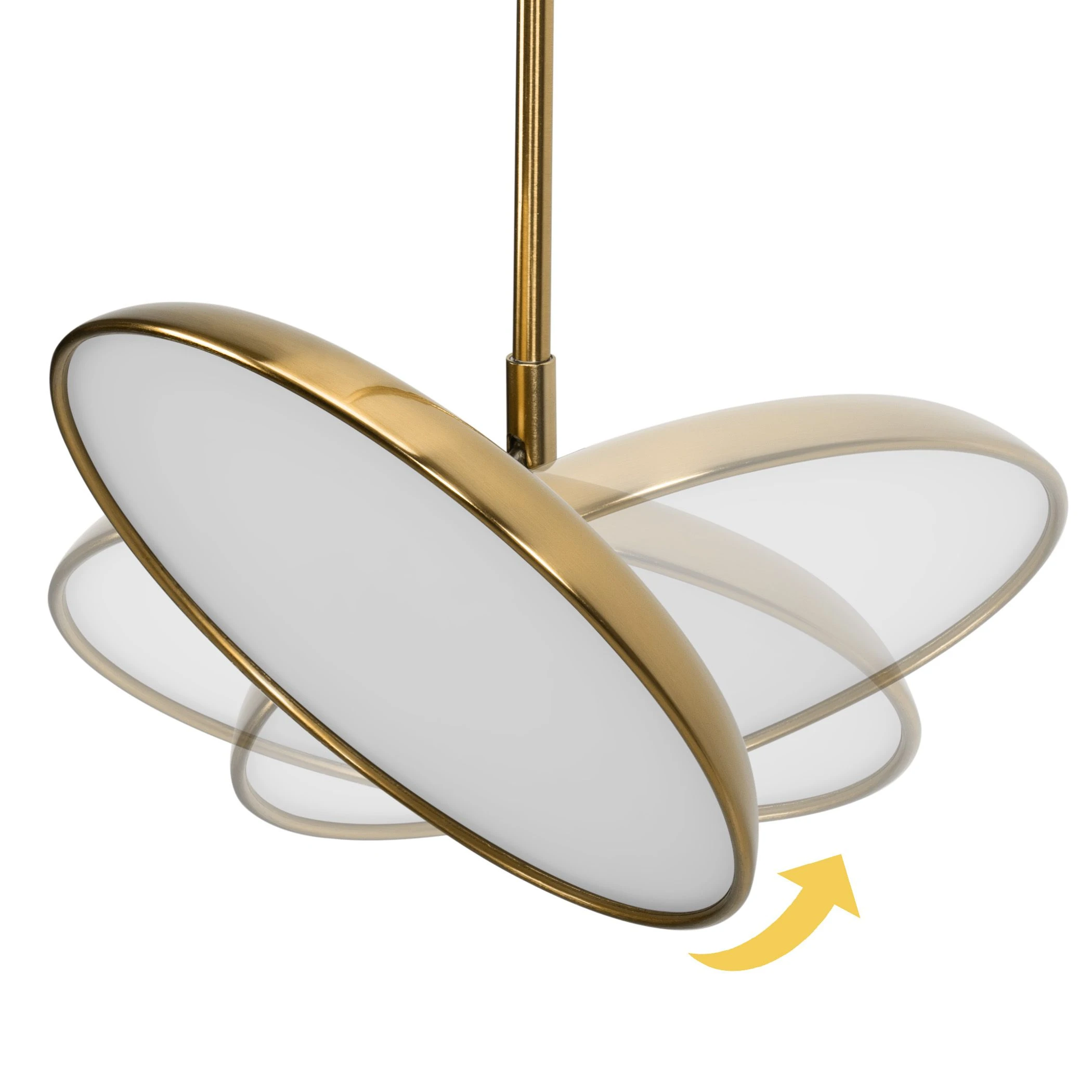 Pakabinamas šviestuvas Toolight Lampa wisząca LED APP1281-CP Gold aprašymas - Prekės nuotrauka