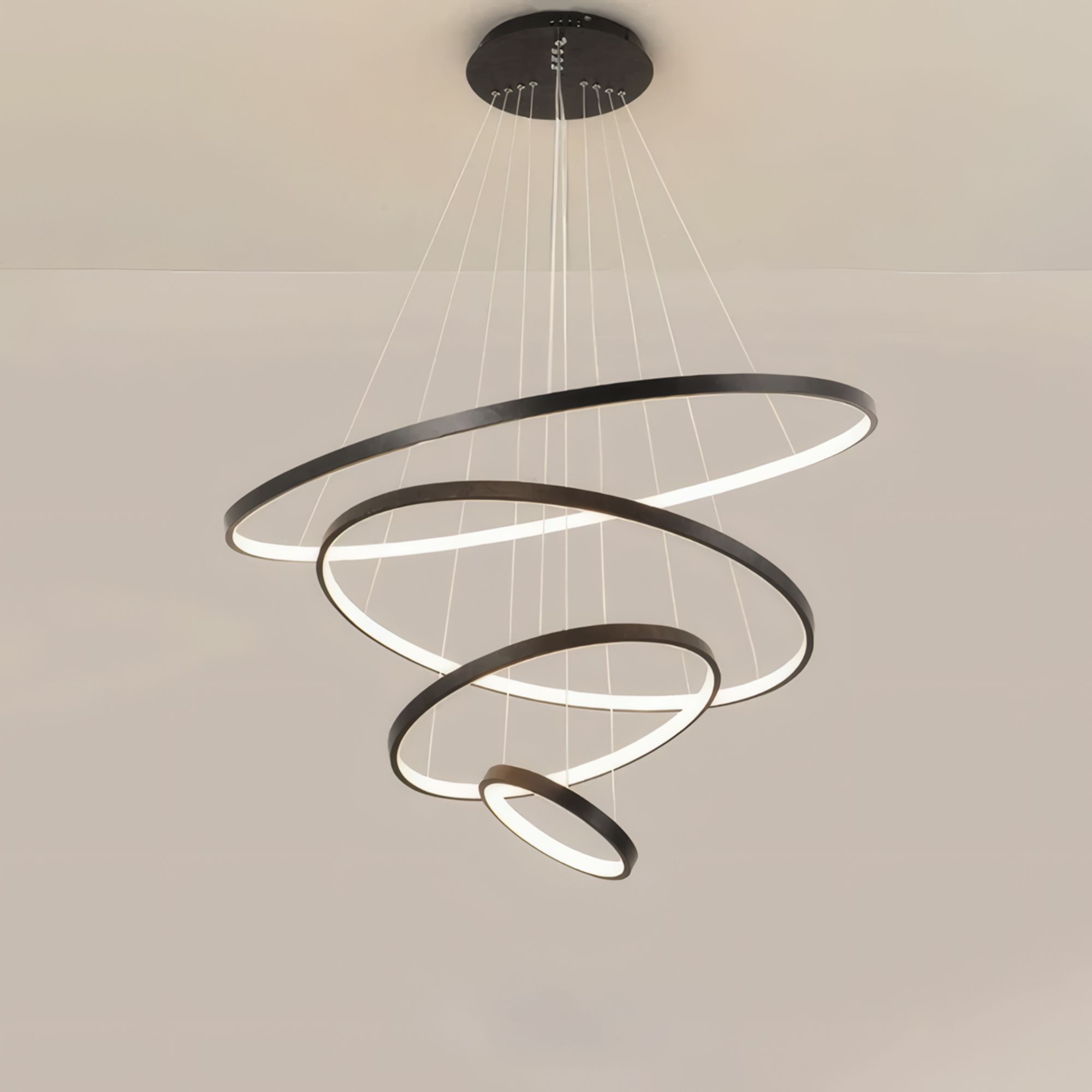 Lubinis šviestuvas Toolight Lampa Wisząca Lhj014-cp4 Juodas aprašymas - Prekės nuotrauka
