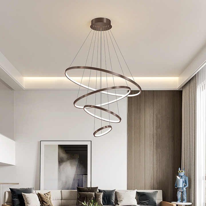 Lubinis šviestuvas Toolight Lampa Wisząca Lhj014-cp4 Juodas aprašymas - Prekės nuotrauka