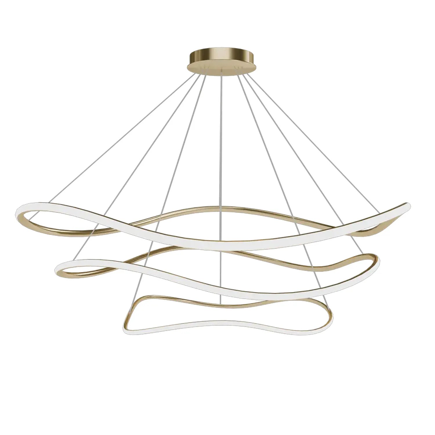 Pakabinamas šviestuvas Toolight Lampa wisząca LHJ018-CP3 GOLD aprašymas - Prekės nuotrauka