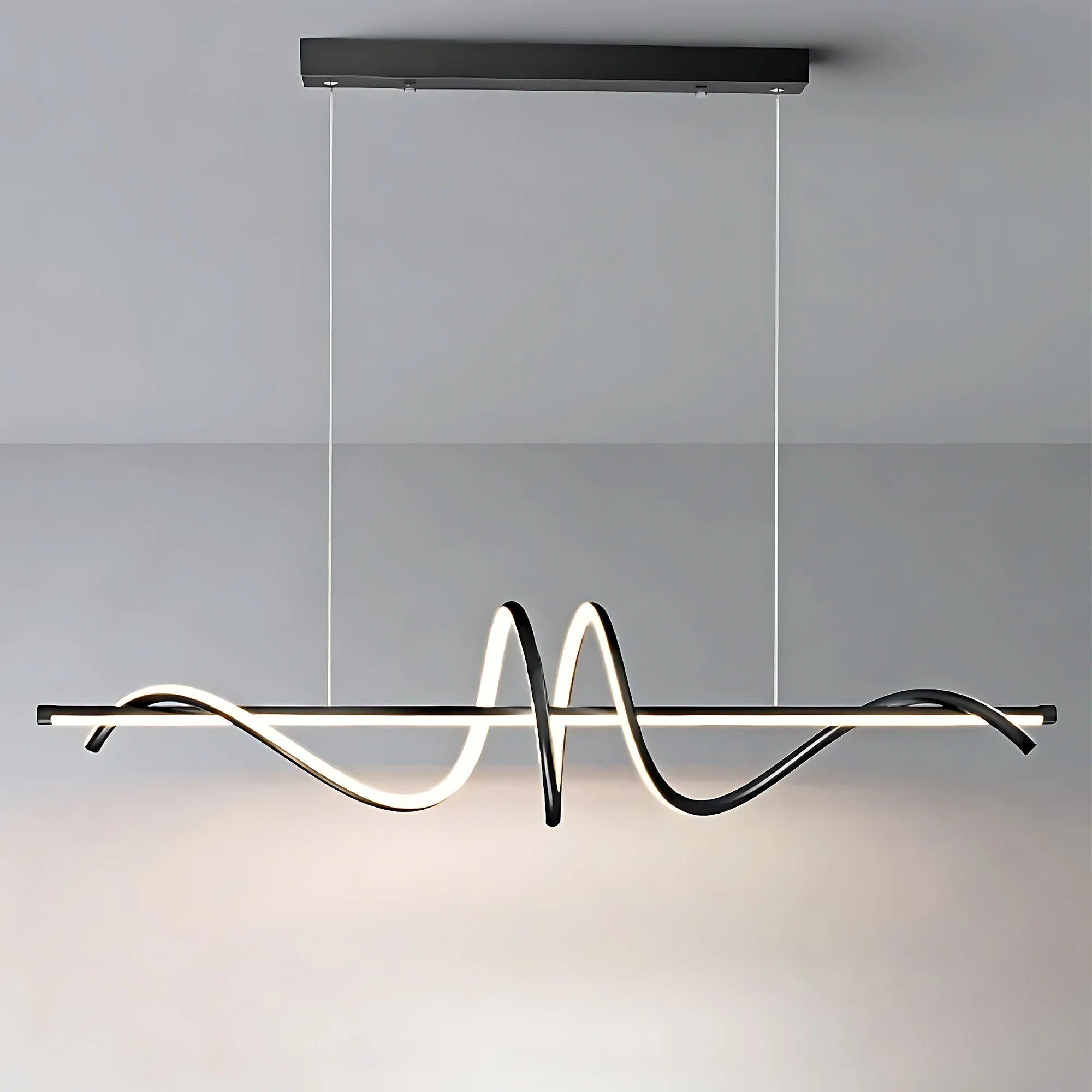 Pakabinamas šviestuvas Toolight Lampa wisząca LHJ023-CP 120 cm Juodas aprašymas - Prekės nuotrauka