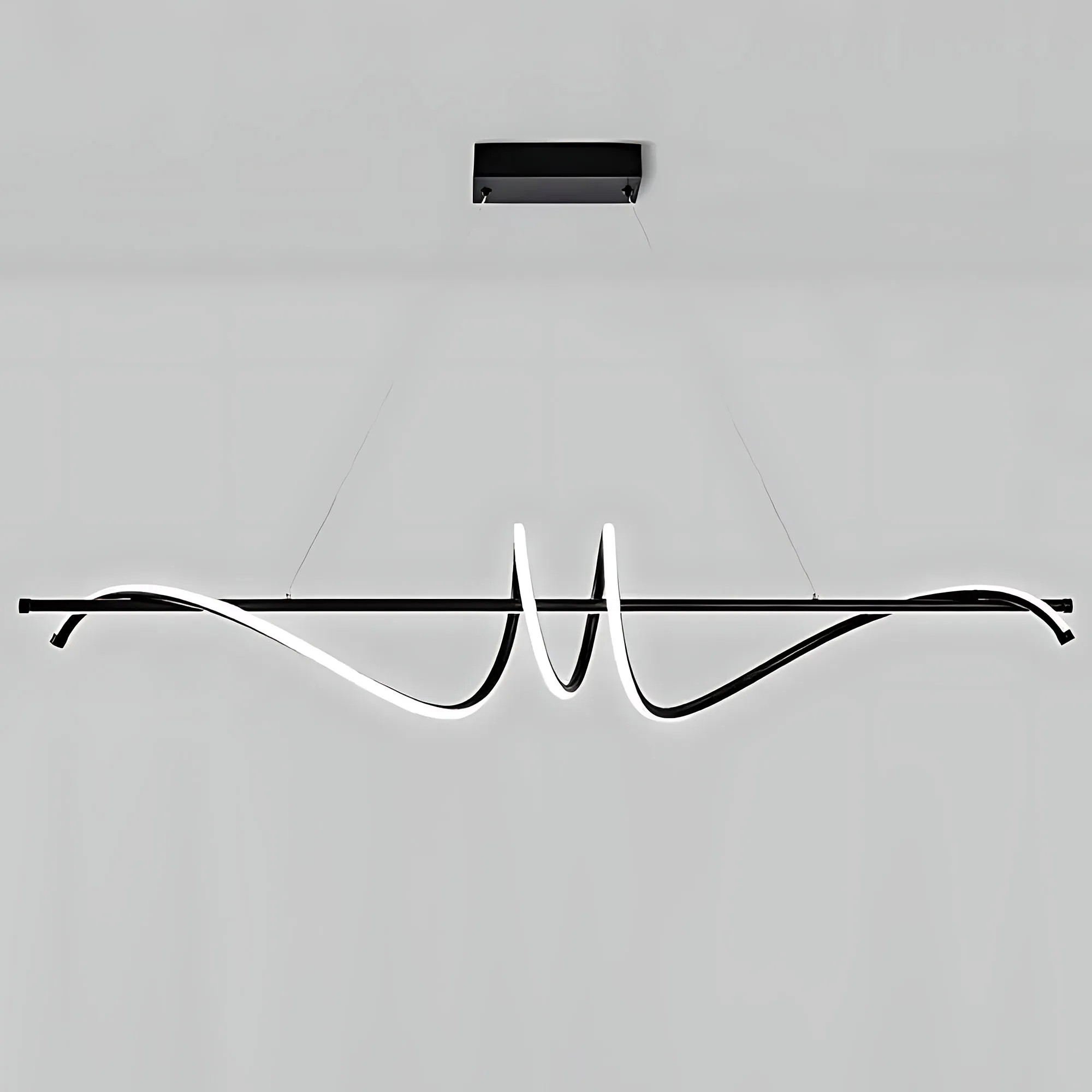 Pakabinamas šviestuvas Toolight Lampa wisząca LHJ023-CP 120 cm Juodas aprašymas - Prekės nuotrauka