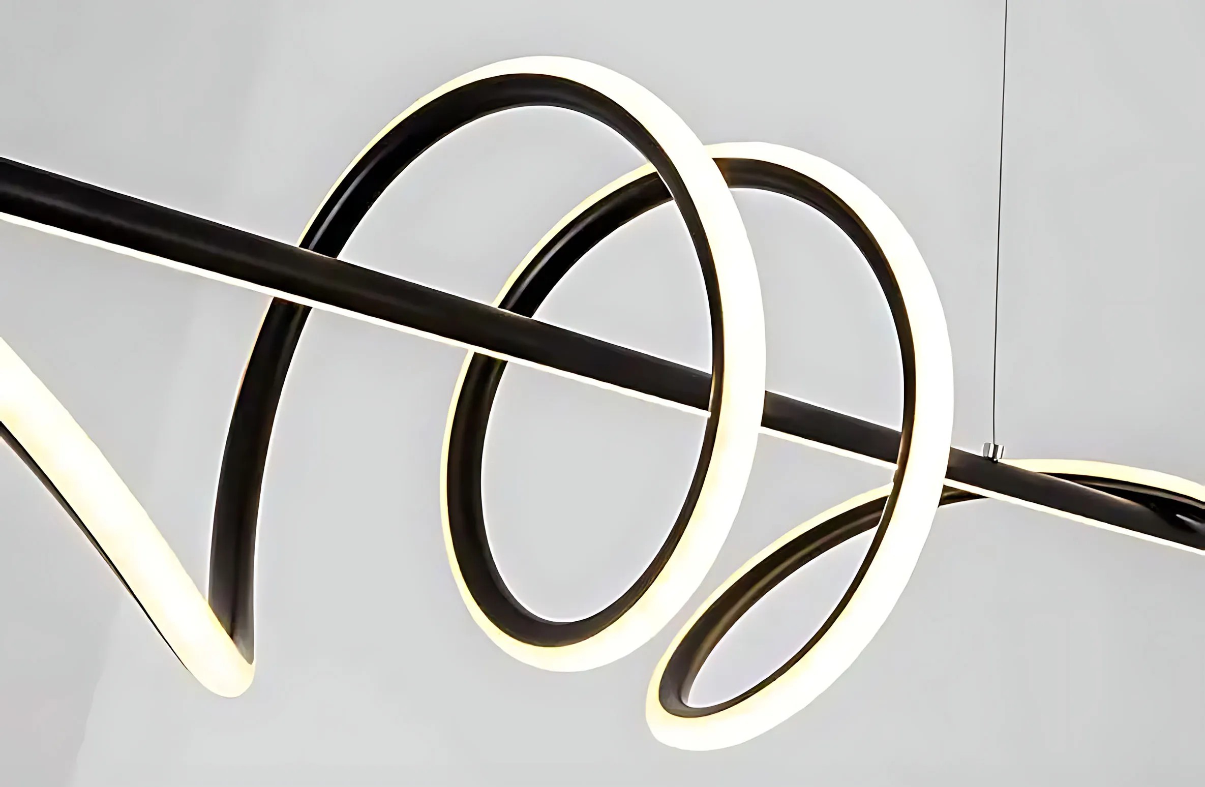 Pakabinamas šviestuvas Toolight Lampa wisząca LHJ023-CP 120 cm Juodas aprašymas - Prekės nuotrauka