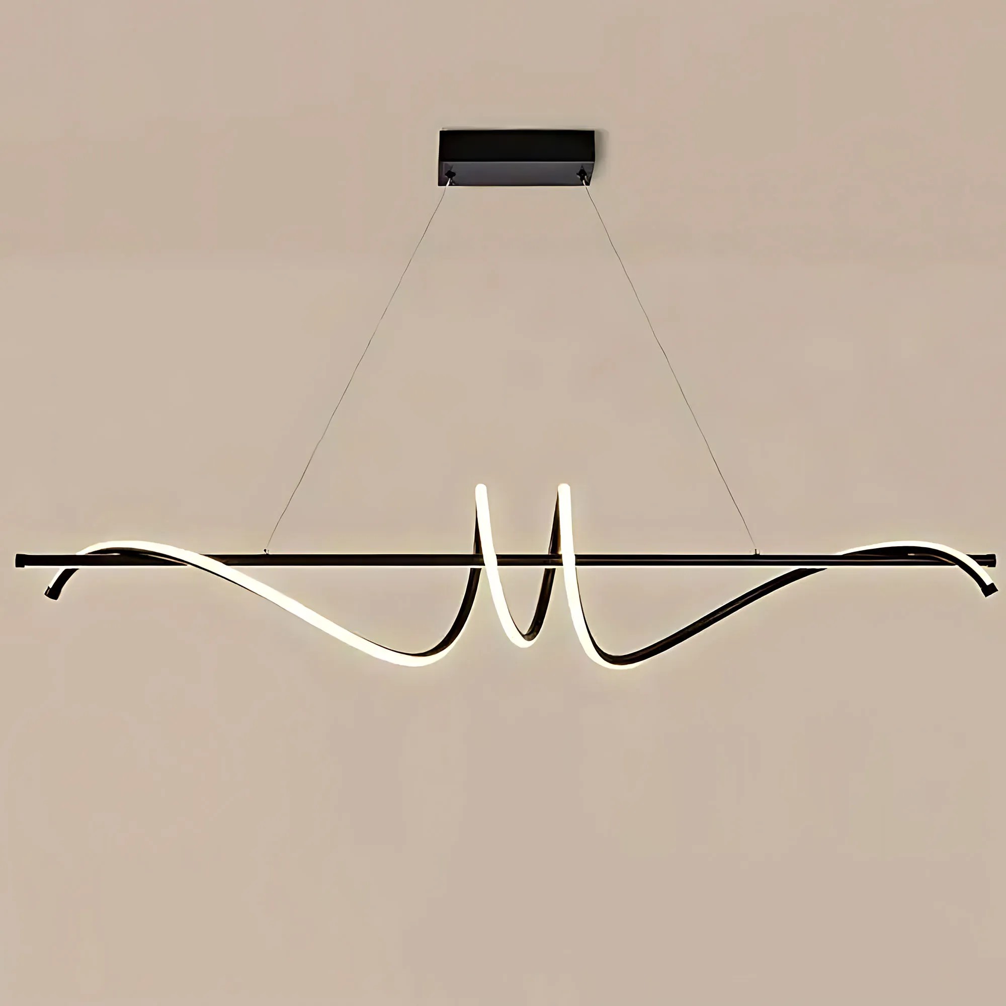 Pakabinamas šviestuvas Toolight Lampa wisząca LHJ023-CP 120 cm Juodas aprašymas - Prekės nuotrauka
