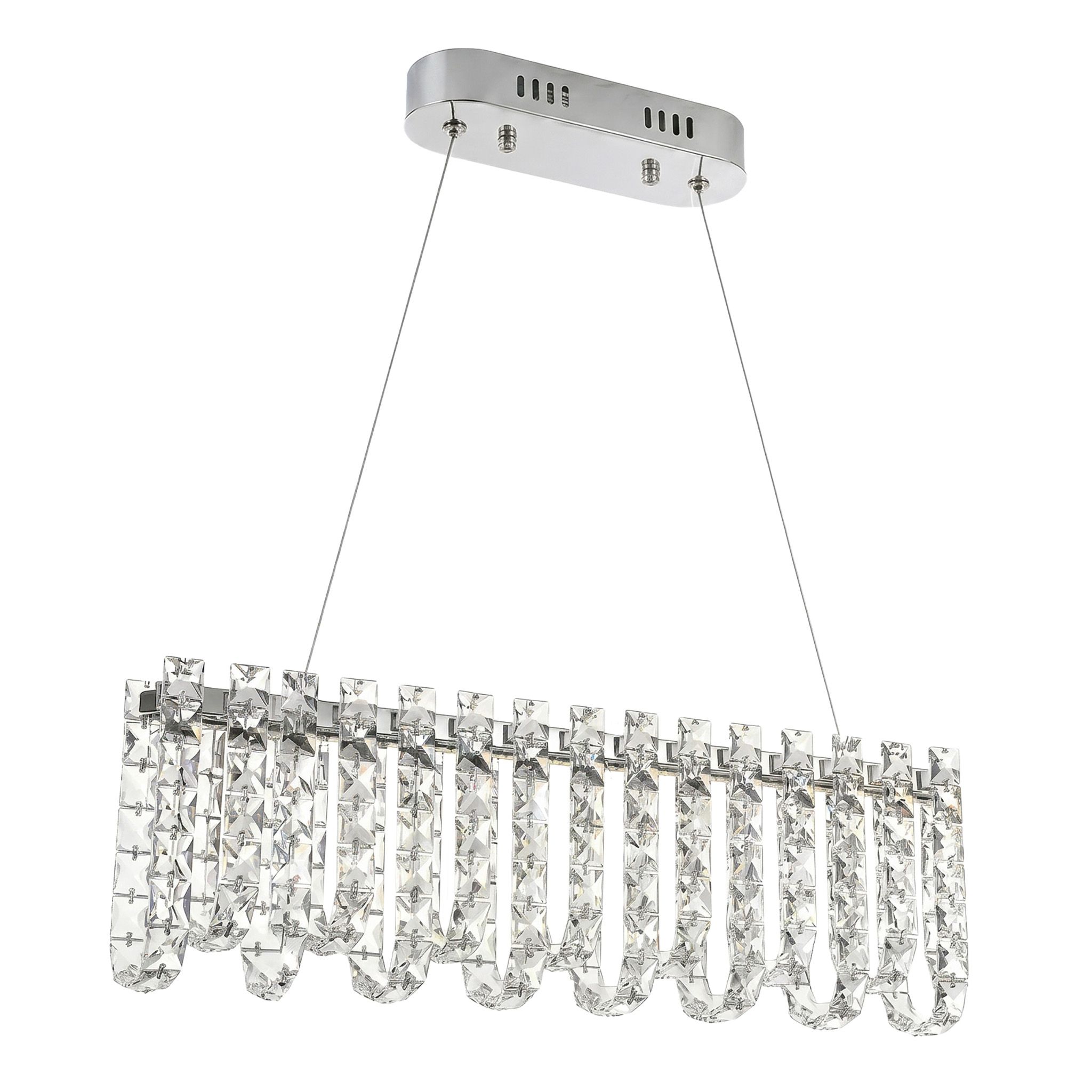 Toolight LED krištolinis pakabinamas šviestuvas SWE073-CP 60cm Chrome aprašymas - Prekės nuotrauka