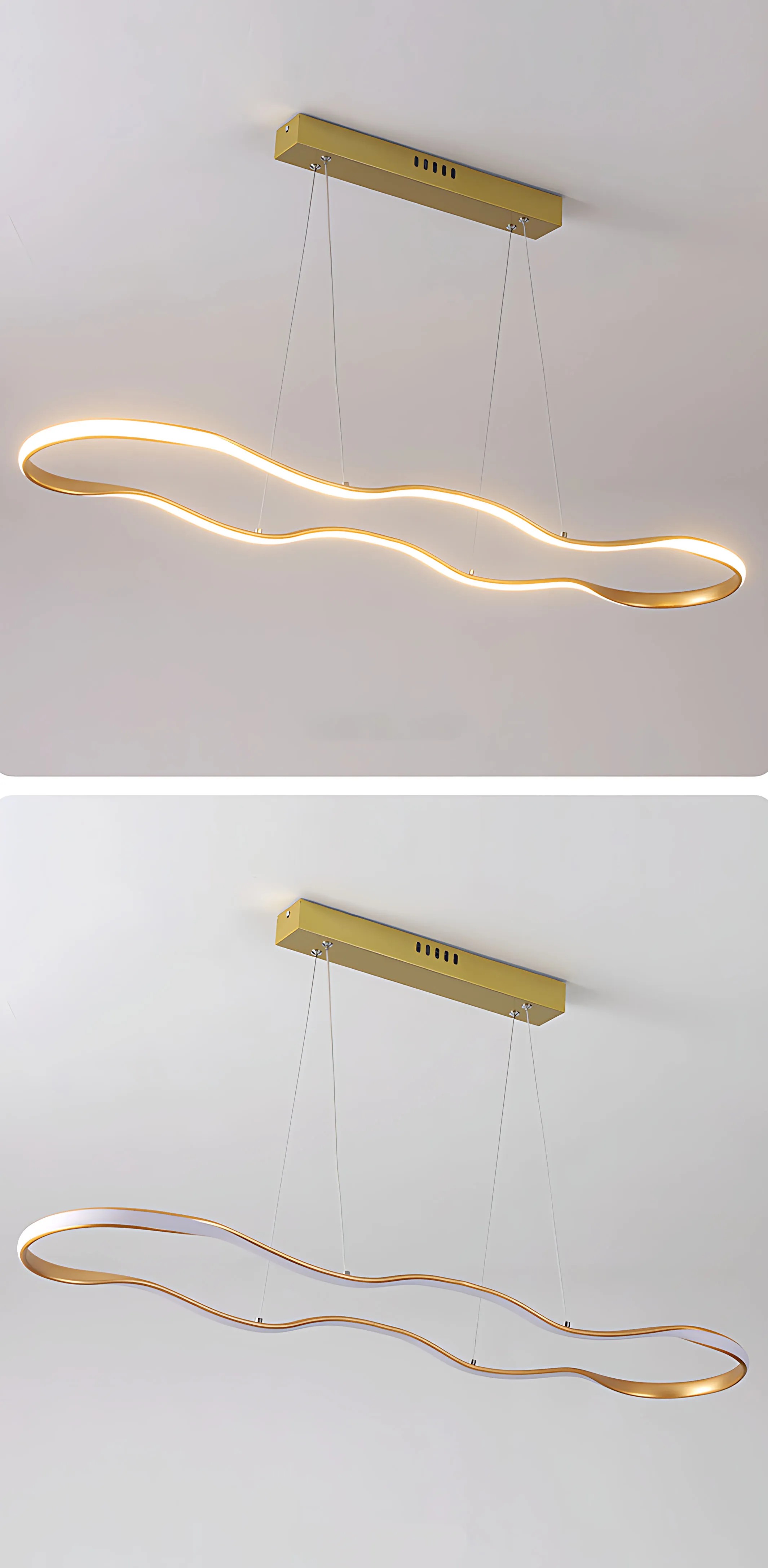 Toolight LED LUBINIS PAKABINAMAS ŠVIESTUVAS LHJ027-CP 100 cm, auksinės spalvos aprašymas - Prekės nuotrauka