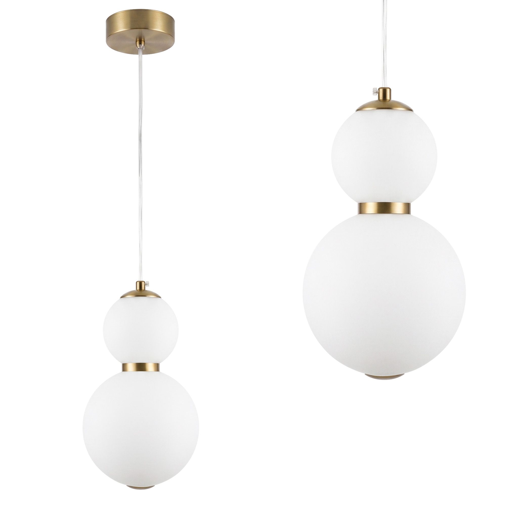 Pakabinamas šviestuvas Toolight LED pakabinamas lubinis šviestuvas LHJ112-2CP valytas auksas aprašymas - Prekės nuotrauka