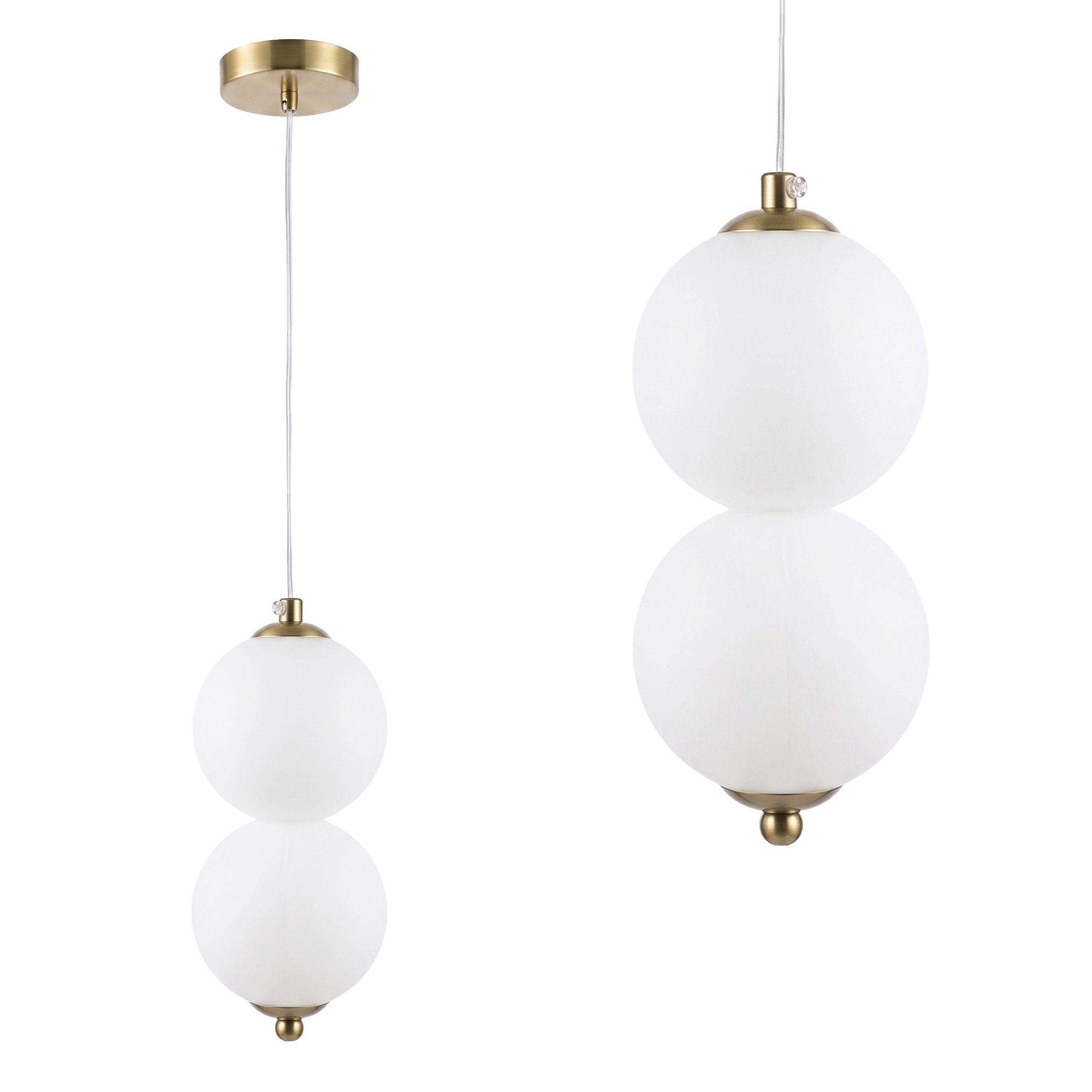 Pakabinamas šviestuvas Toolight LED pakabinamas lubinis šviestuvas LHJ117-2CP valytas auksas aprašymas - Prekės nuotrauka