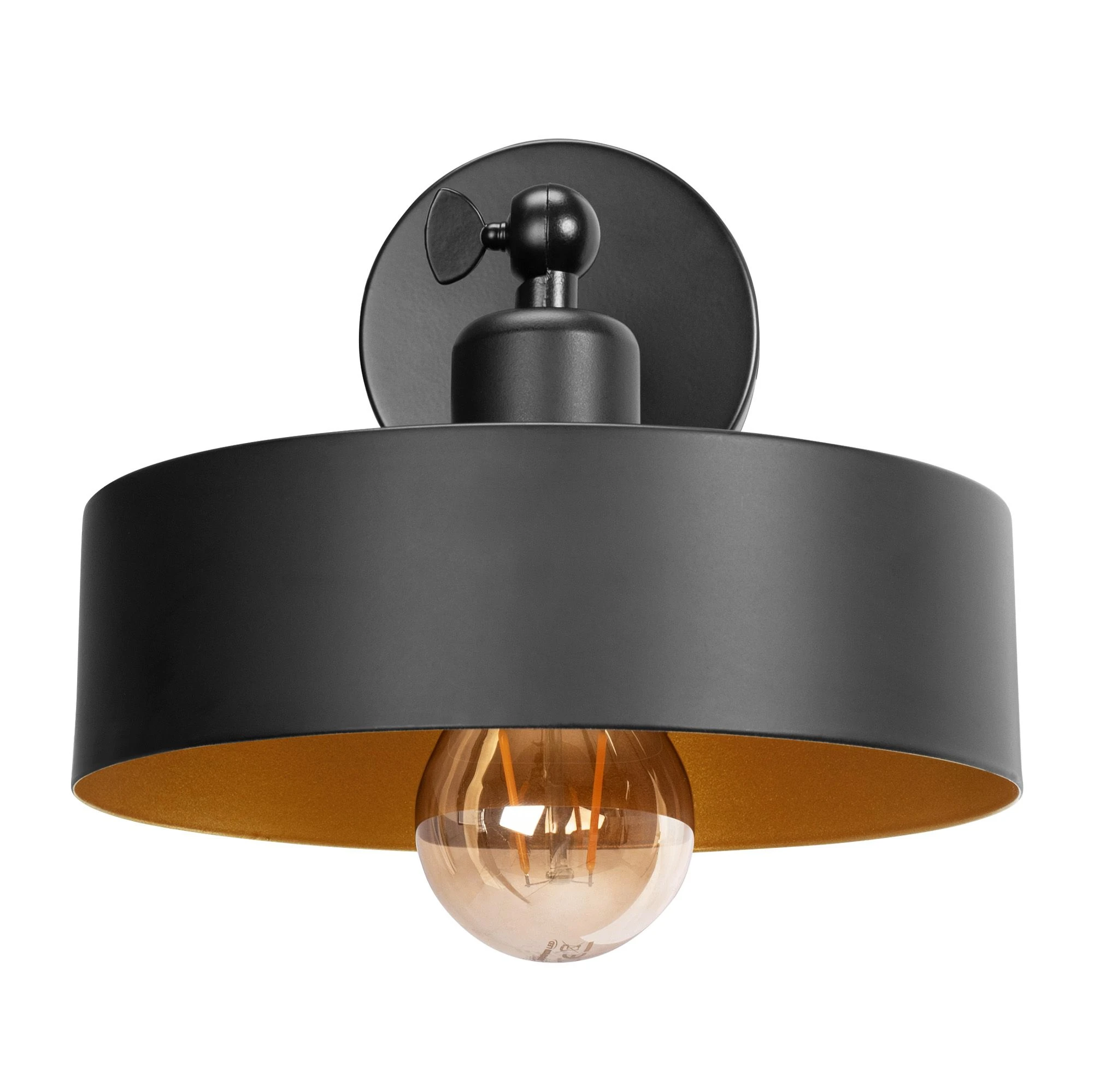 Sieninis šviestuvas Toolight LED SIENINĖ LAMPA APP1332-1W Juodas GOLD aprašymas - Prekės nuotrauka