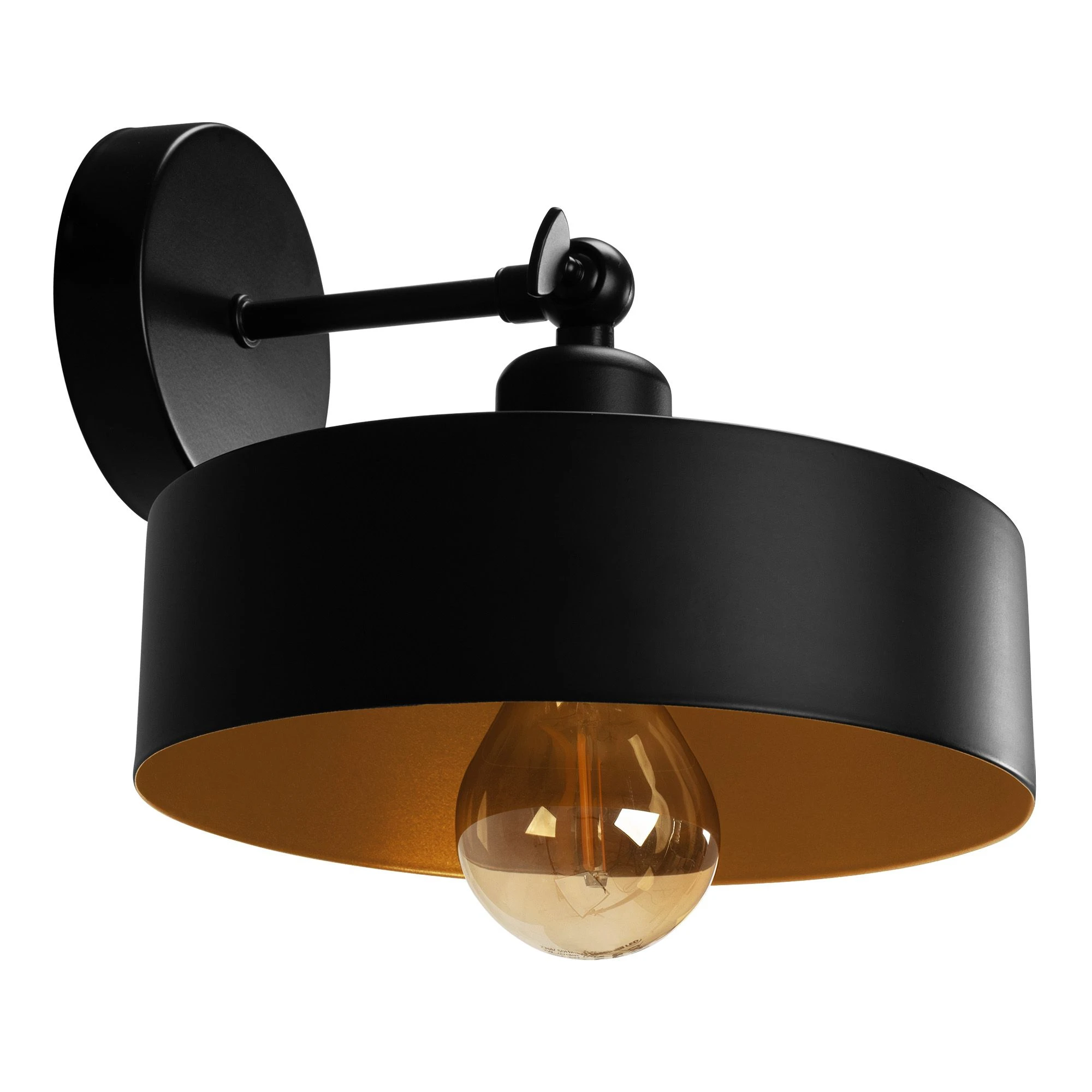 Sieninis šviestuvas Toolight LED SIENINĖ LAMPA APP1332-1W Juodas GOLD aprašymas - Prekės nuotrauka