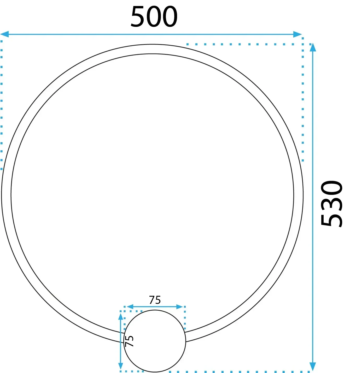 Sieninis šviestuvas Toolight LED SIENINĖ LAMPA APP1389-CW Juodas 50cm aprašymas - Prekės nuotrauka