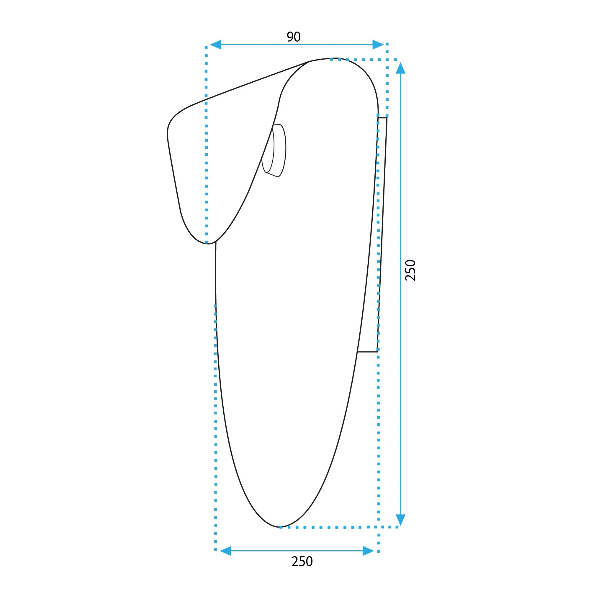Sieninis šviestuvas Toolight LED SIENINĖ LAMPA APP1429-W Juodas aprašymas - Prekės nuotrauka