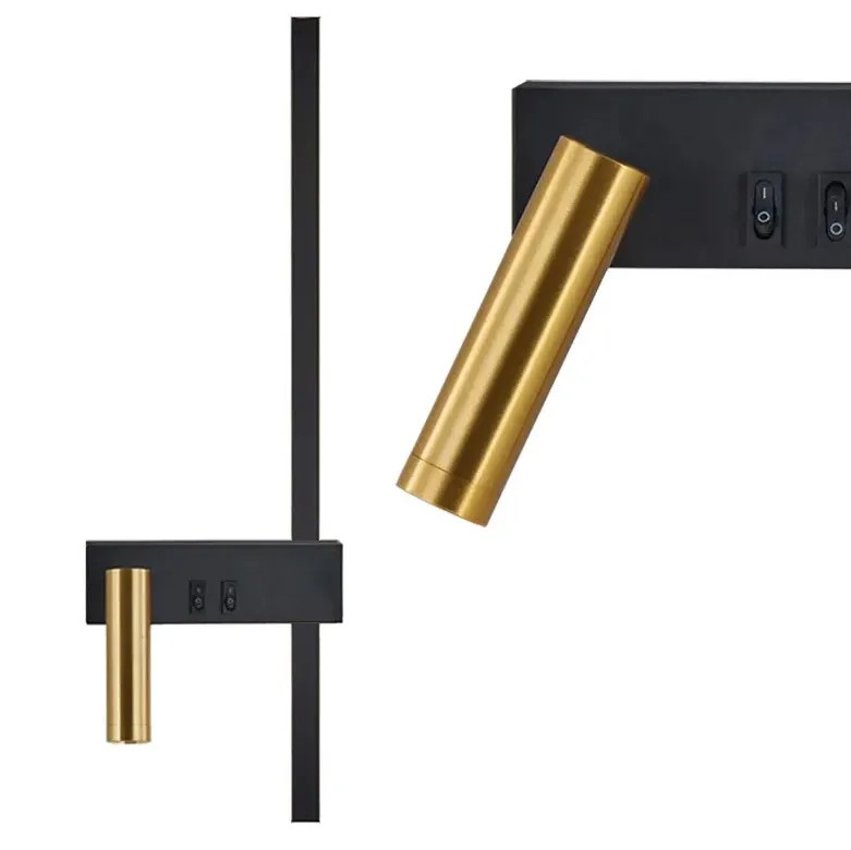 Sieninis šviestuvas Toolight LED SIENINĖ LAMPA APP1439-2-WLEFT Juodas GOLD aprašymas - Prekės nuotrauka