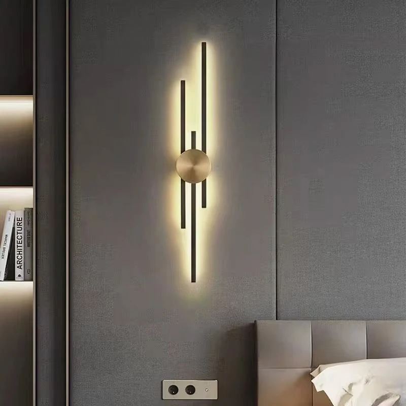 Sieninis šviestuvas Toolight LED SIENINĖ LAMPA LED APP1437-W Juodas GOLD aprašymas - Prekės nuotrauka