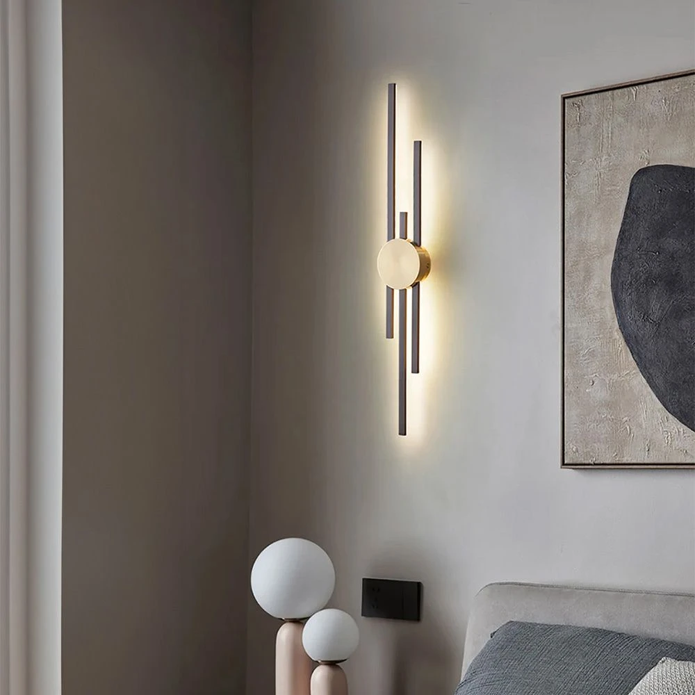 Sieninis šviestuvas Toolight LED SIENINĖ LAMPA LED APP1437-W Juodas GOLD aprašymas - Prekės nuotrauka