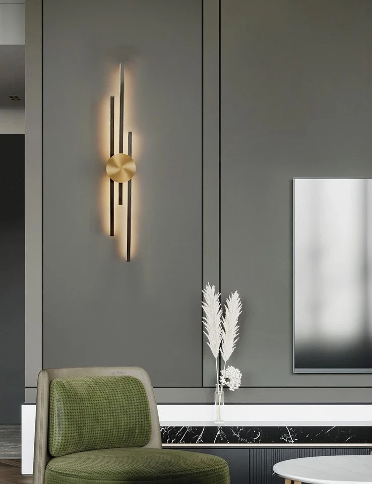 Sieninis šviestuvas Toolight LED SIENINĖ LAMPA LED APP1437-W Juodas GOLD aprašymas - Prekės nuotrauka